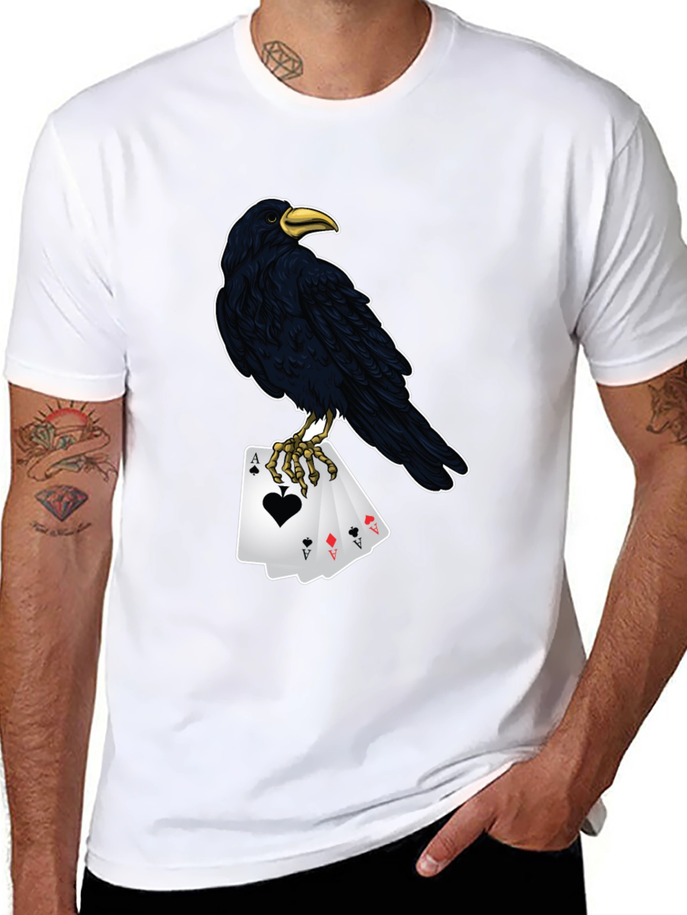 Raven Ace Card Graphic Tee