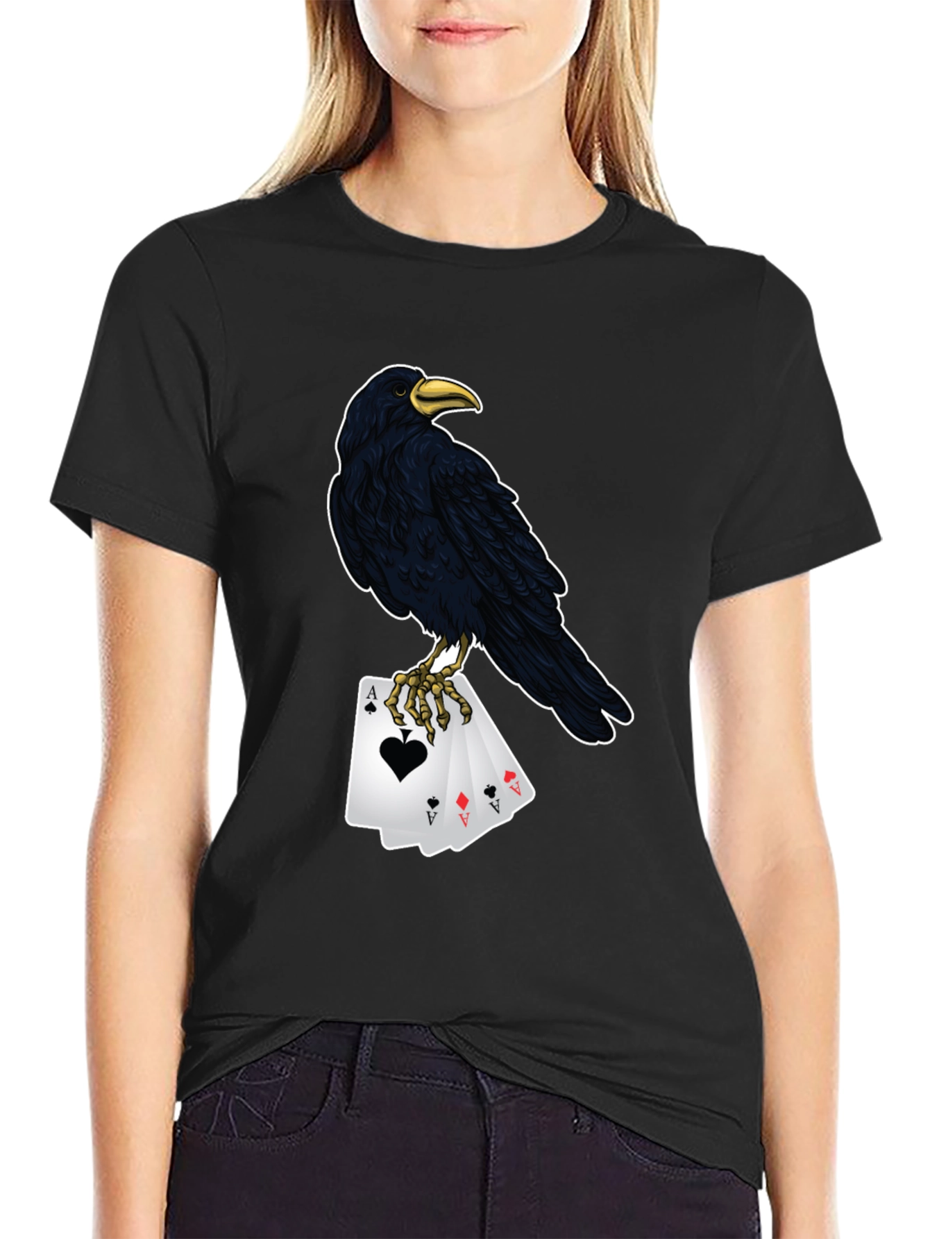 Raven Ace Card Graphic Tee