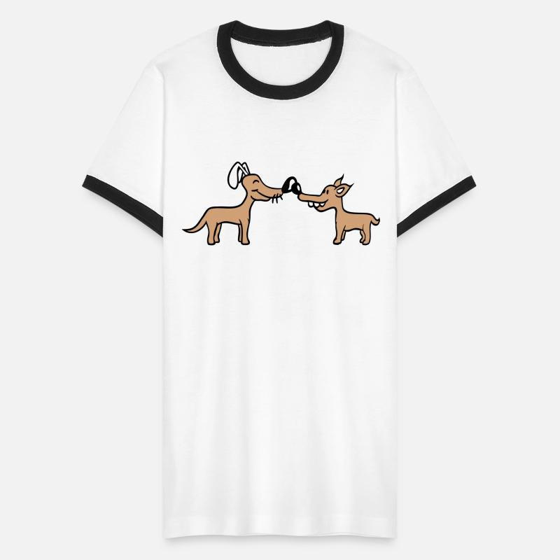 2 Dogs Big Nose Greet Team Two Friends Crew Funny