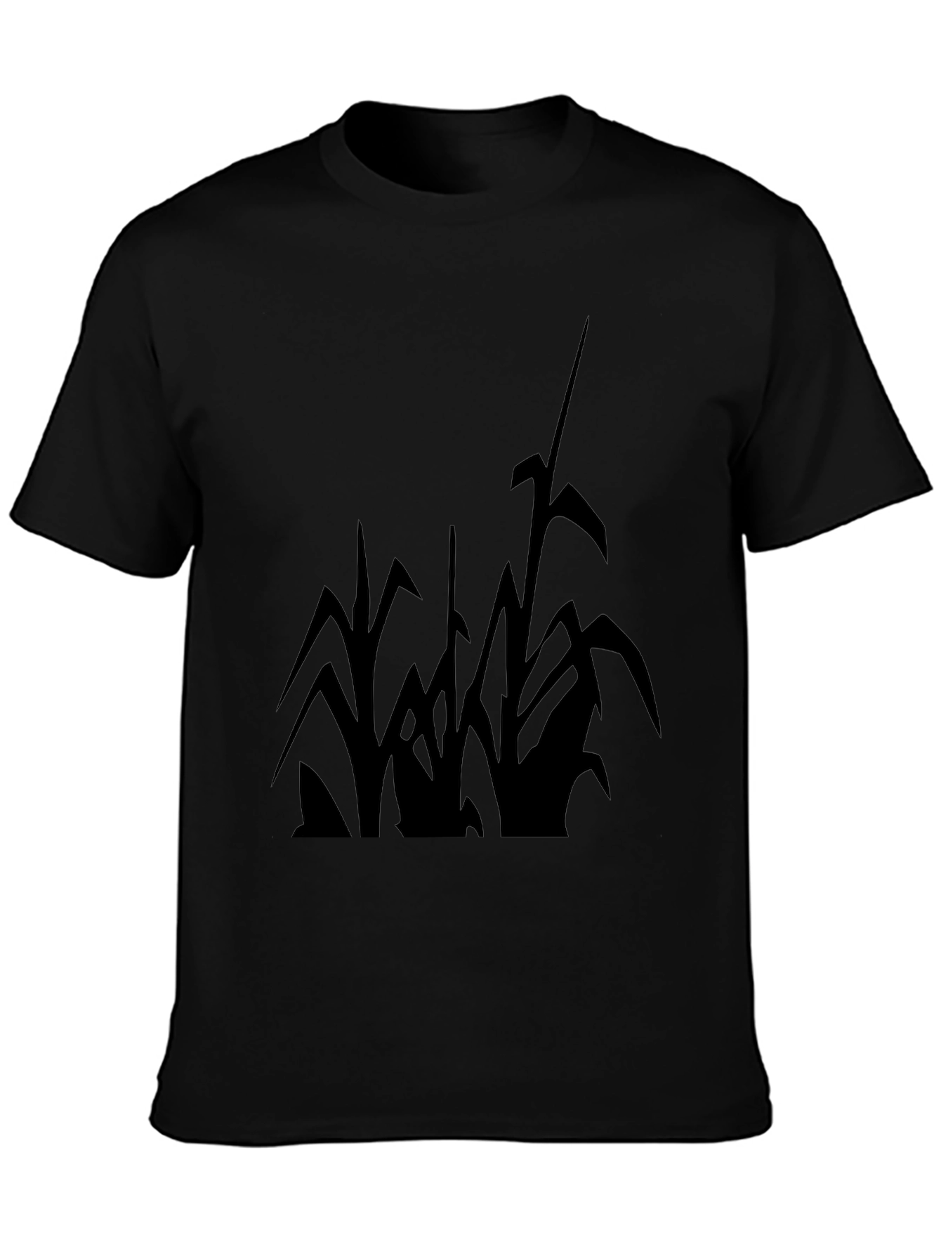 Corn Stalk Silhouette Black Graphic Tee