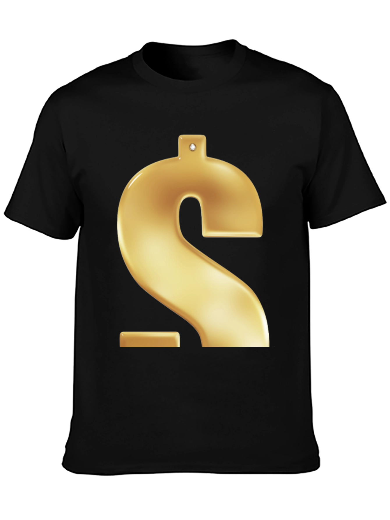Gold Dollar Sign Graphic Tee