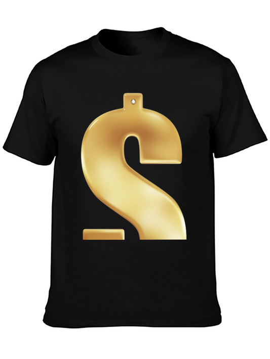 Gold Dollar Sign Graphic Tee
