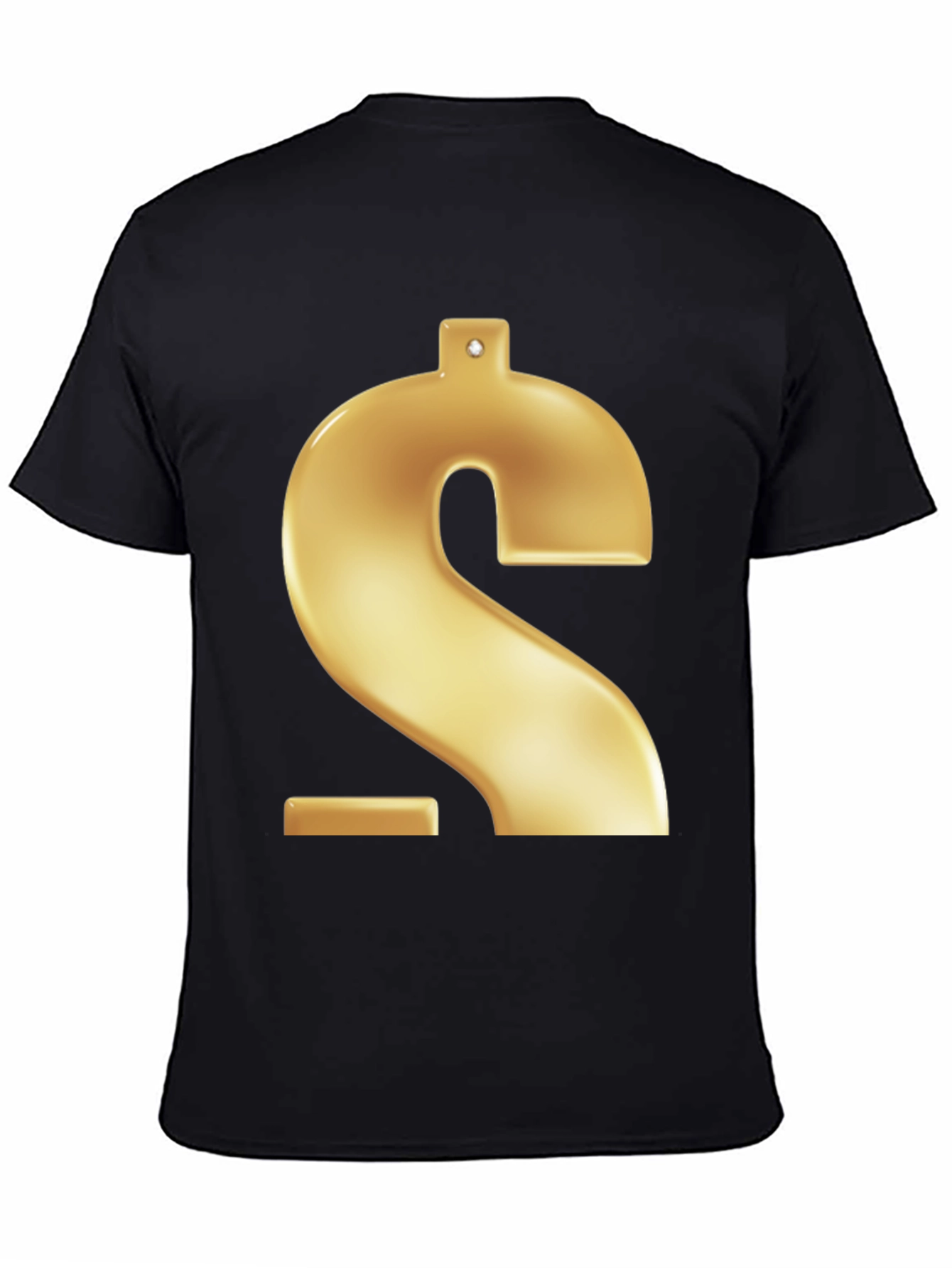 Gold Dollar Sign Graphic Tee