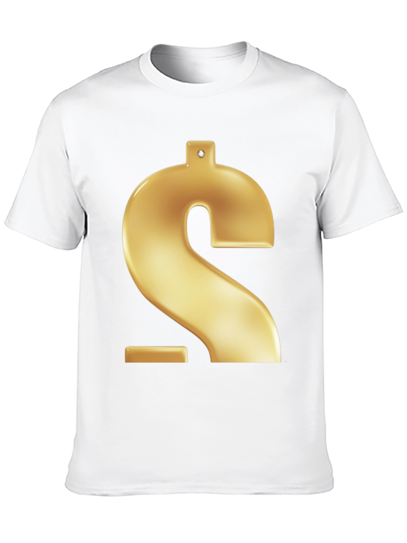 Gold Dollar Sign Graphic Tee