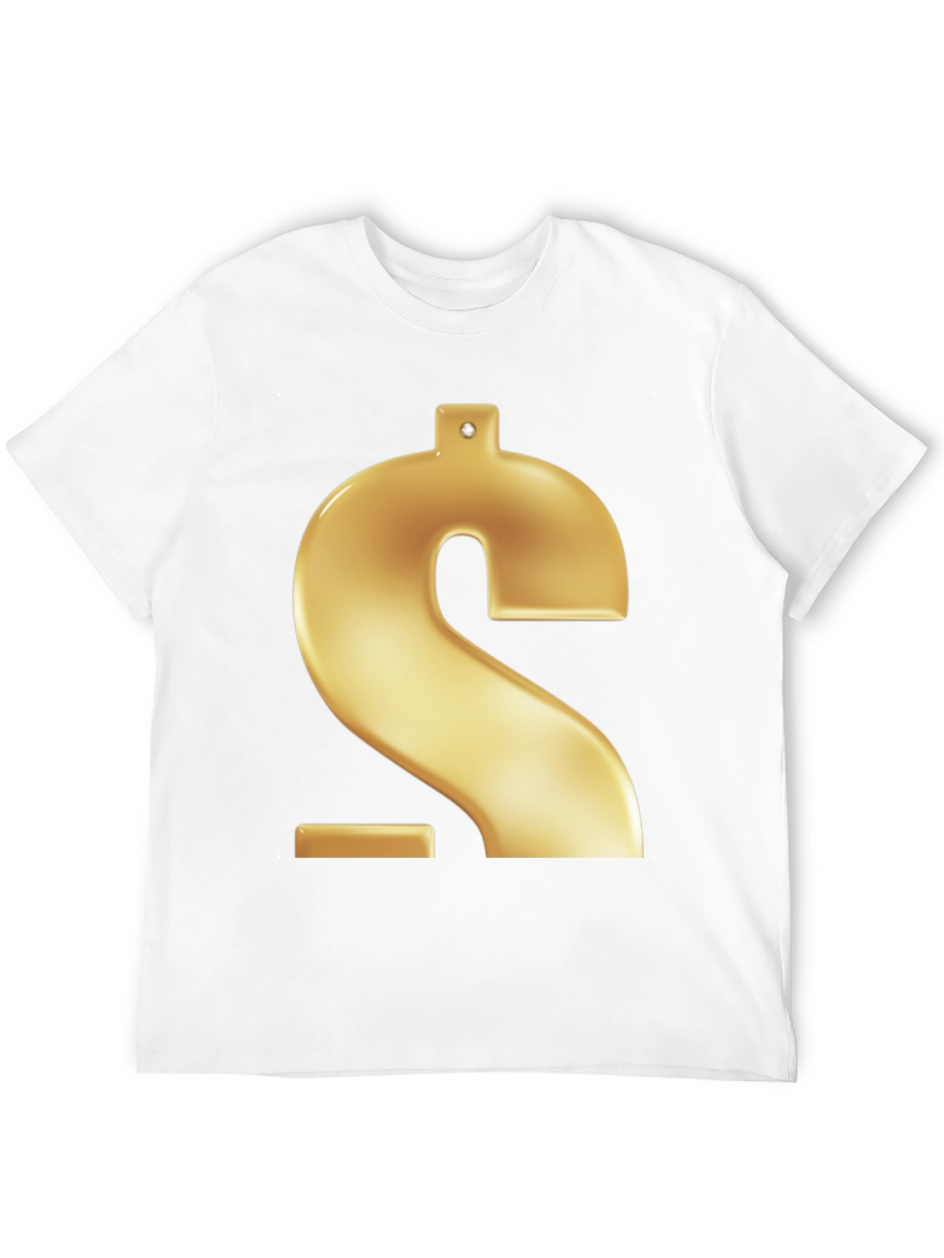 Gold Dollar Sign Graphic Tee