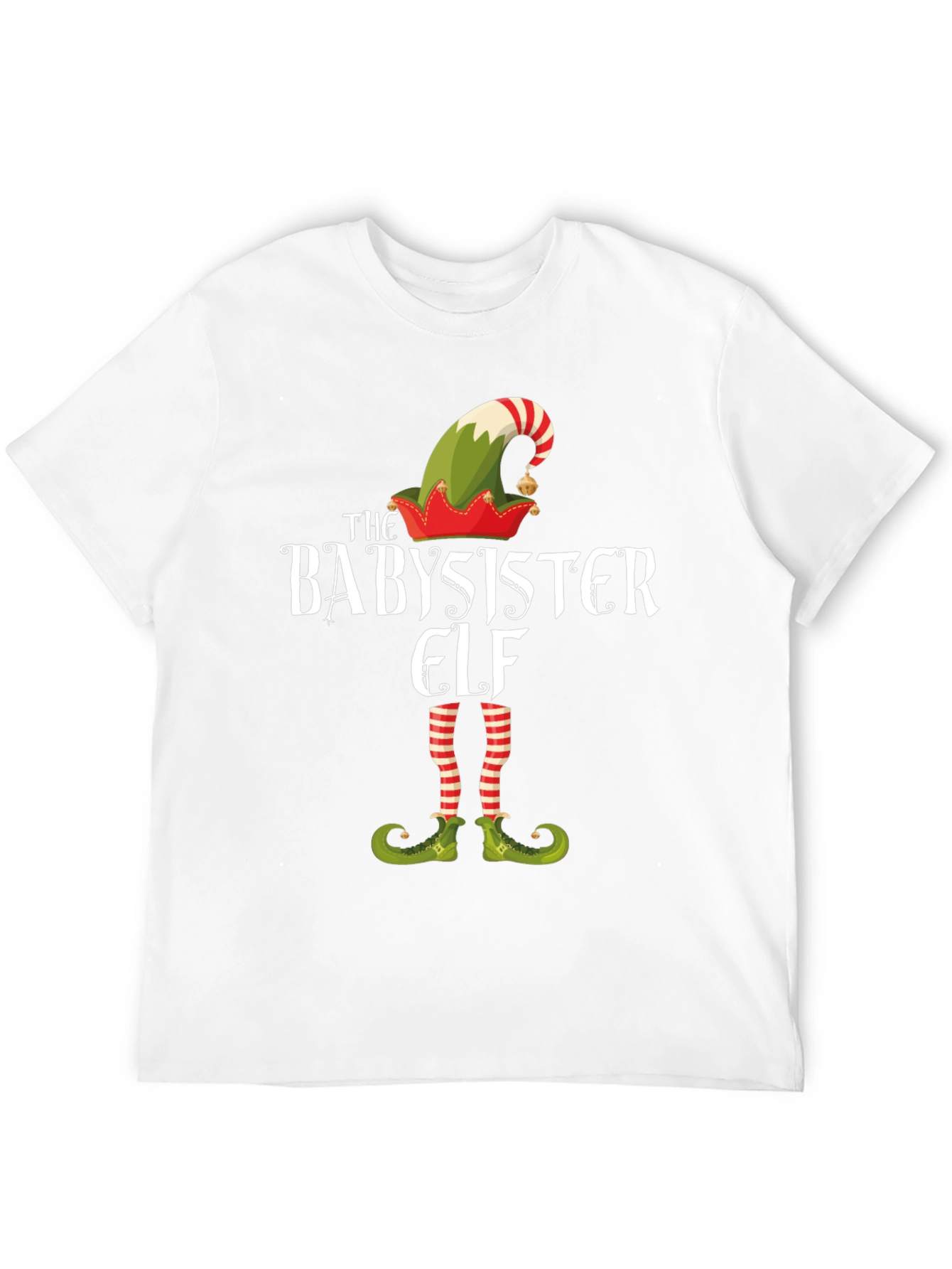 Babysister Elf Graphic Tee - Holiday Fun!