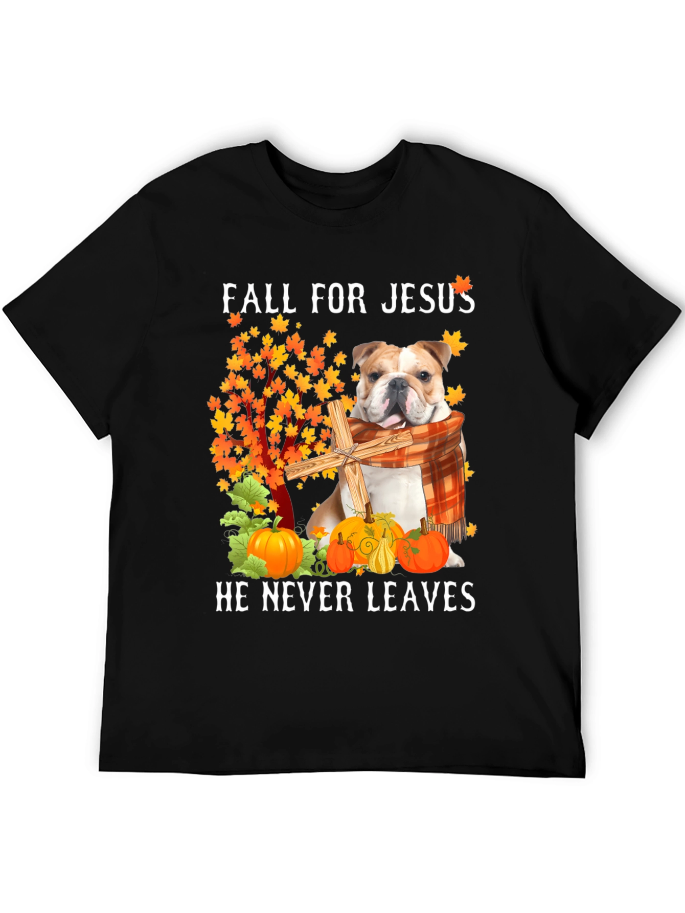 Fall for Jesus Bulldog T-Shirt