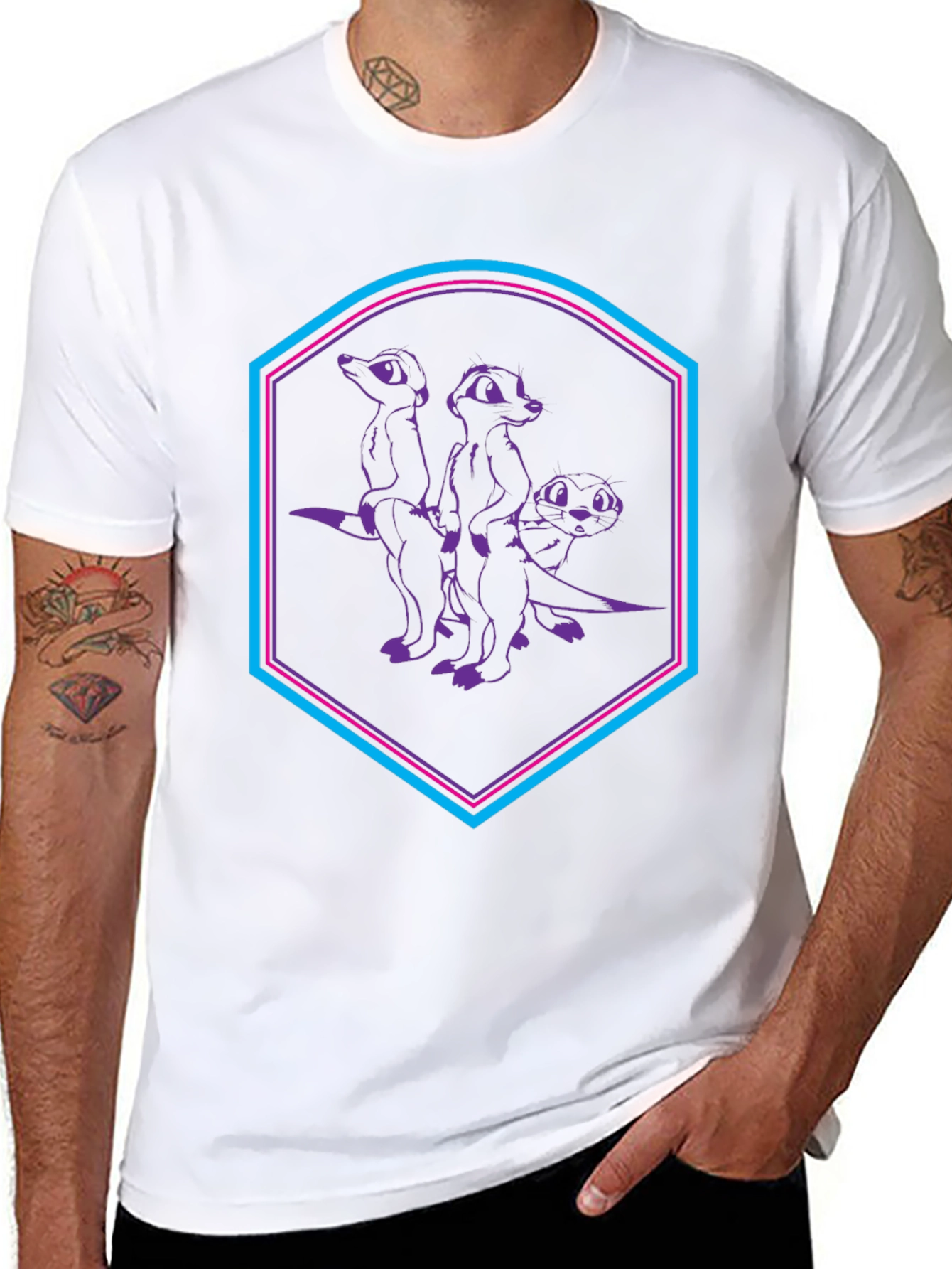 Meerkat Graphic Tee - Unisex Cotton T-Shirt