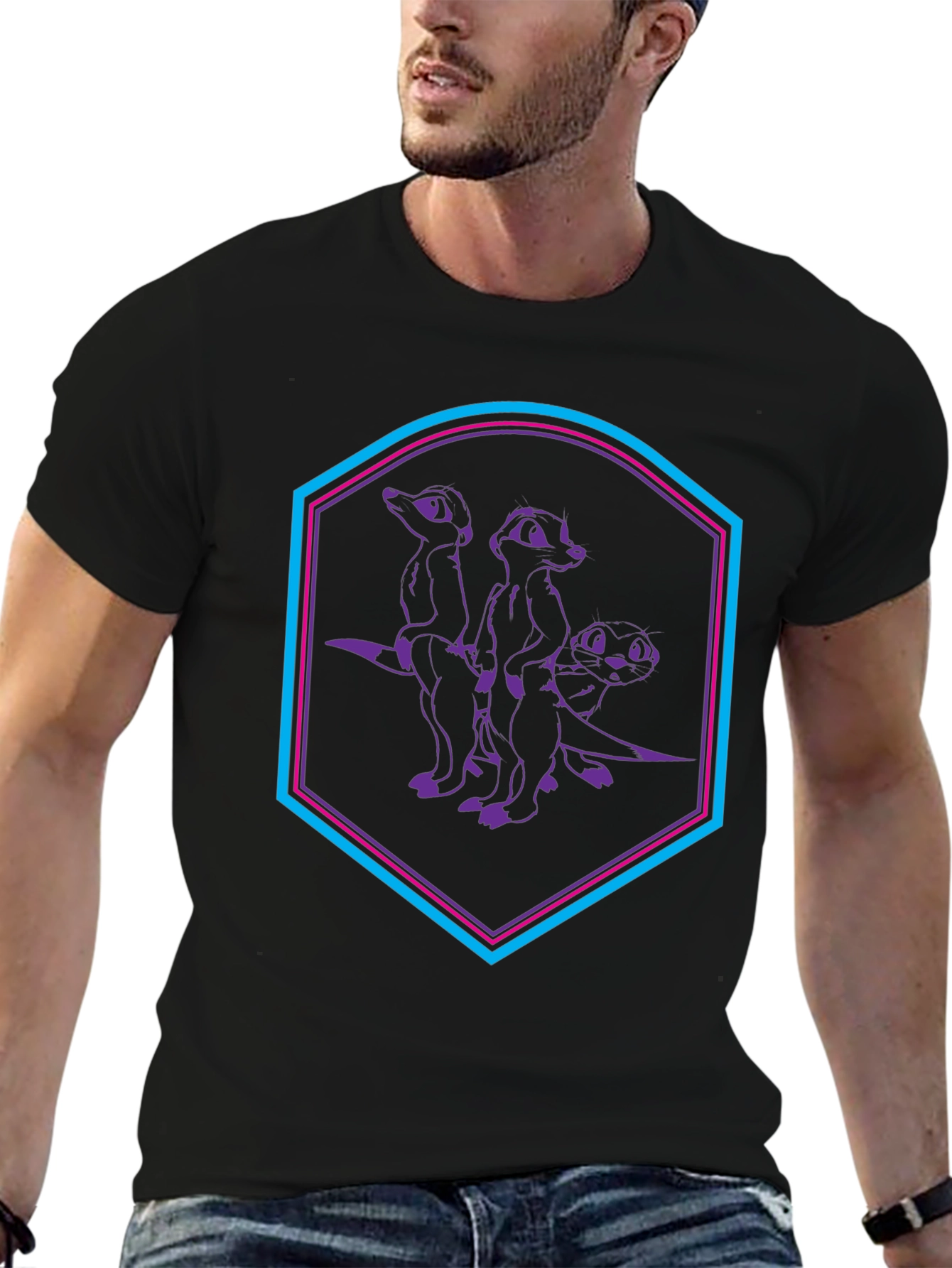 Meerkat Graphic Tee - Unisex Cotton T-Shirt