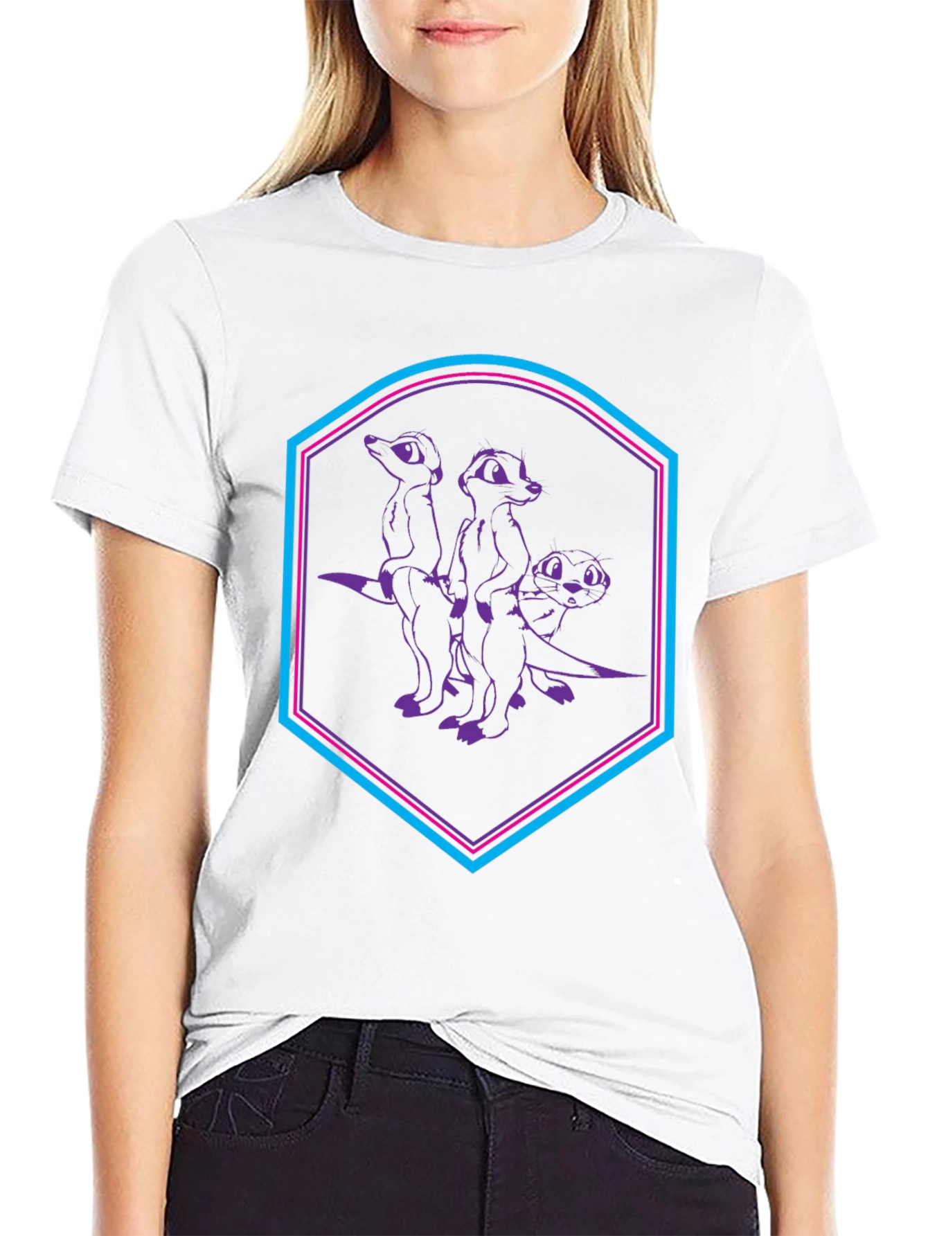 Meerkat Graphic Tee - Unisex Cotton T-Shirt