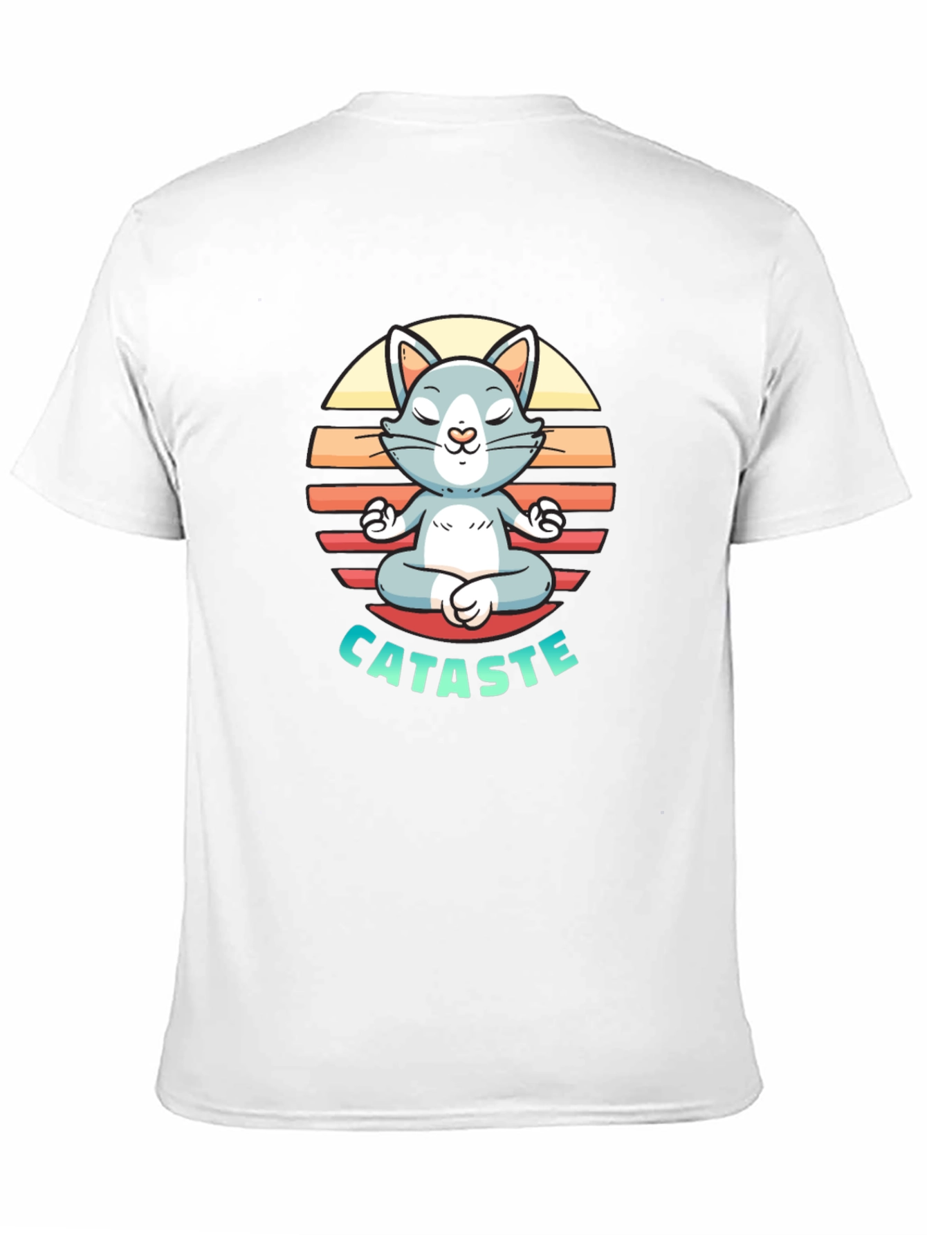 Cataste Yoga Cat T-Shirt - Meditating Funny Tee