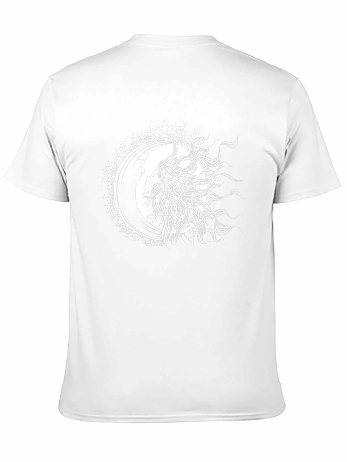 Celestial Silhouette Graphic Black T-Shirt