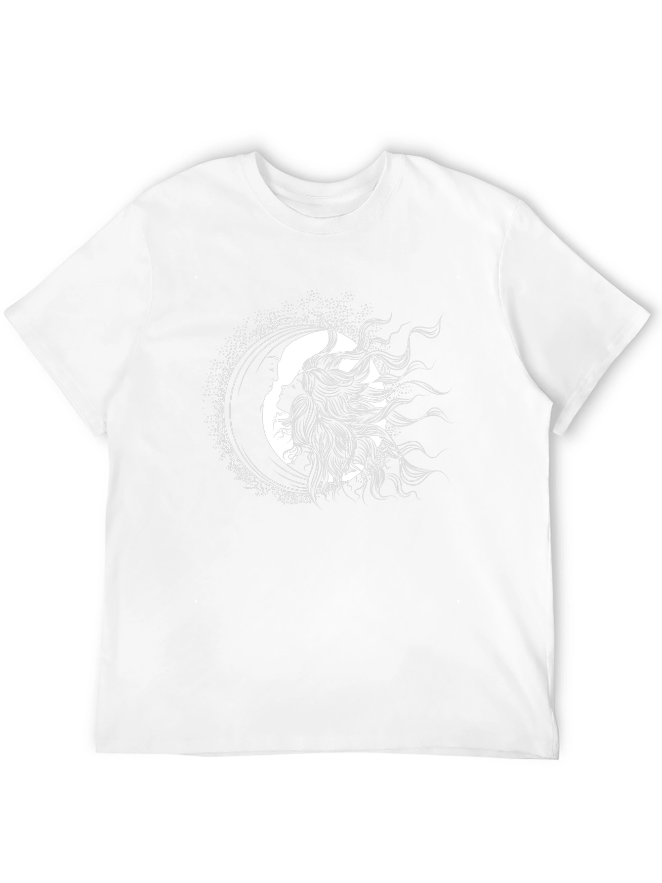 Celestial Silhouette Graphic Black T-Shirt