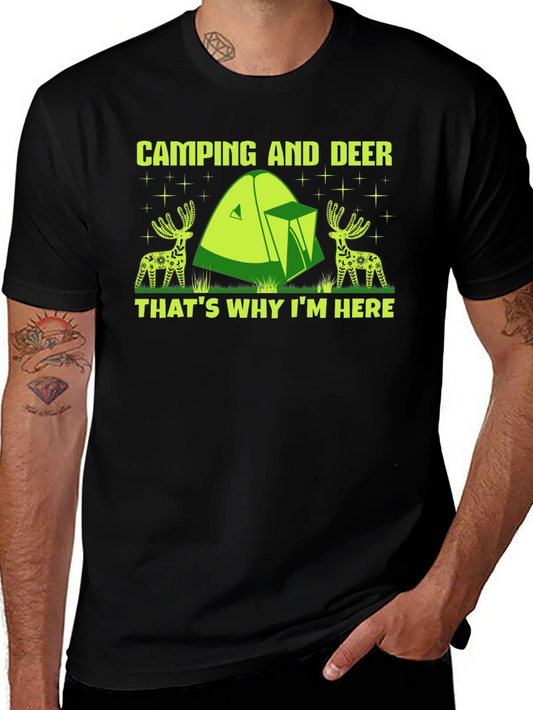Camping and Deer T-Shirt