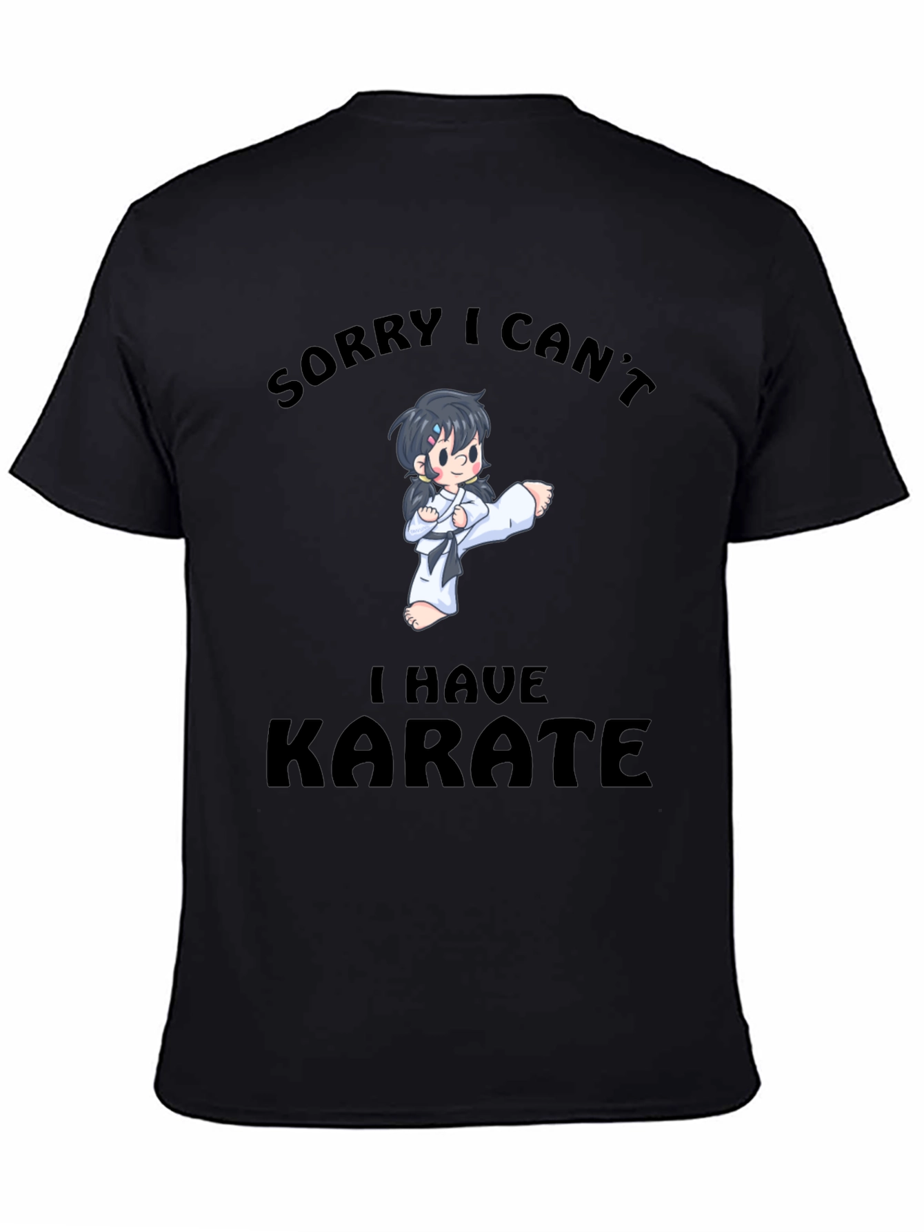 Karate Cartoon Graphic T-Shirt