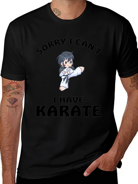 Karate Cartoon Graphic T-Shirt