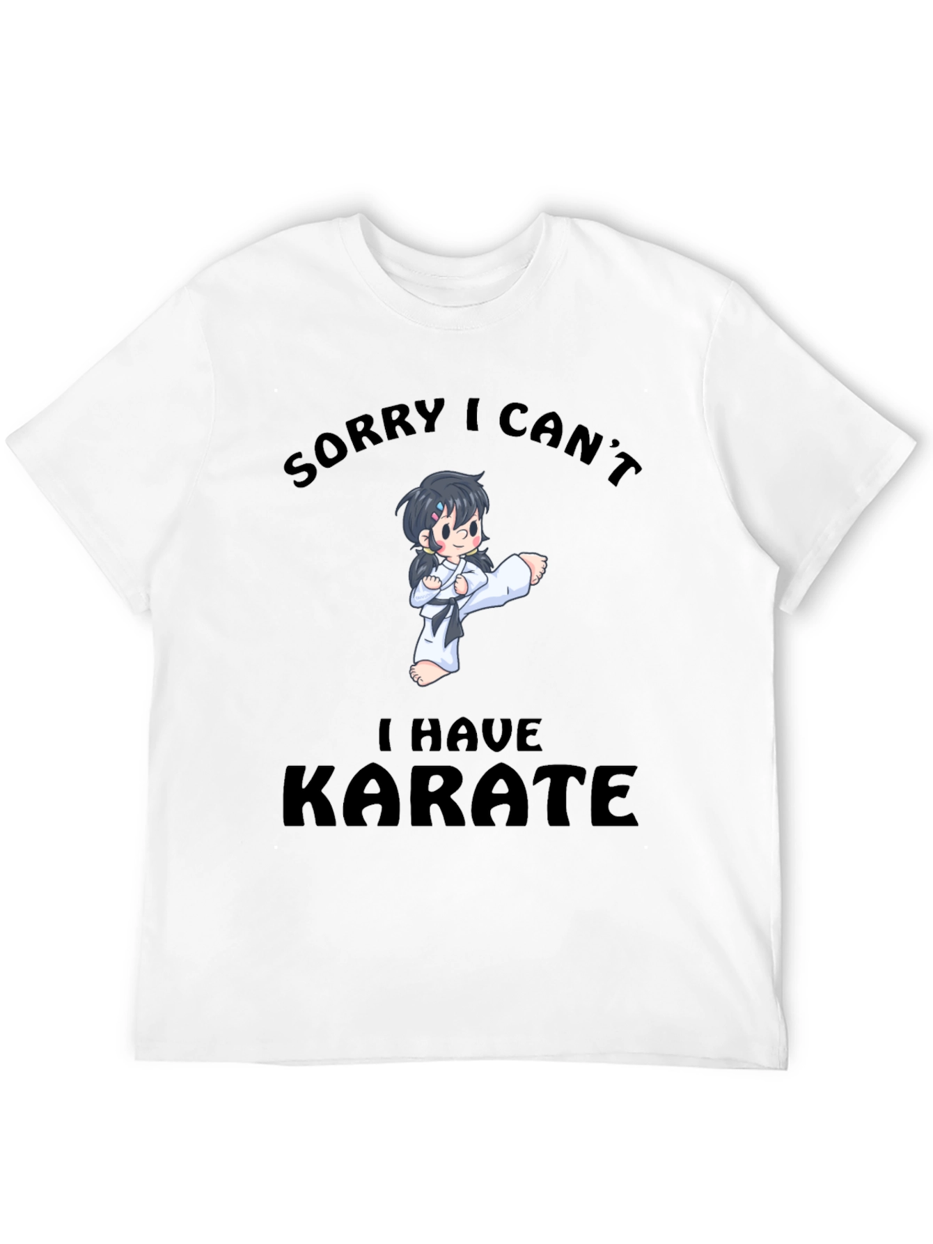 Karate Cartoon Graphic T-Shirt