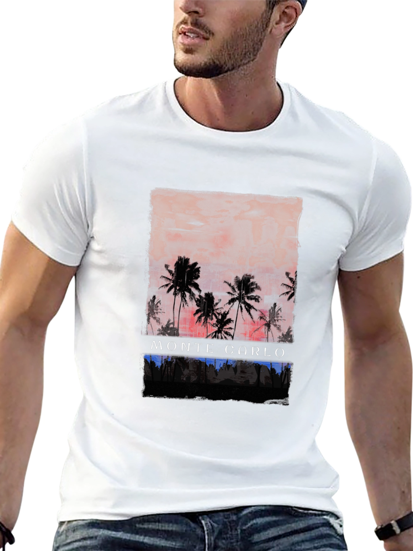 Monte Carlo Palm Tree Graphic Tee