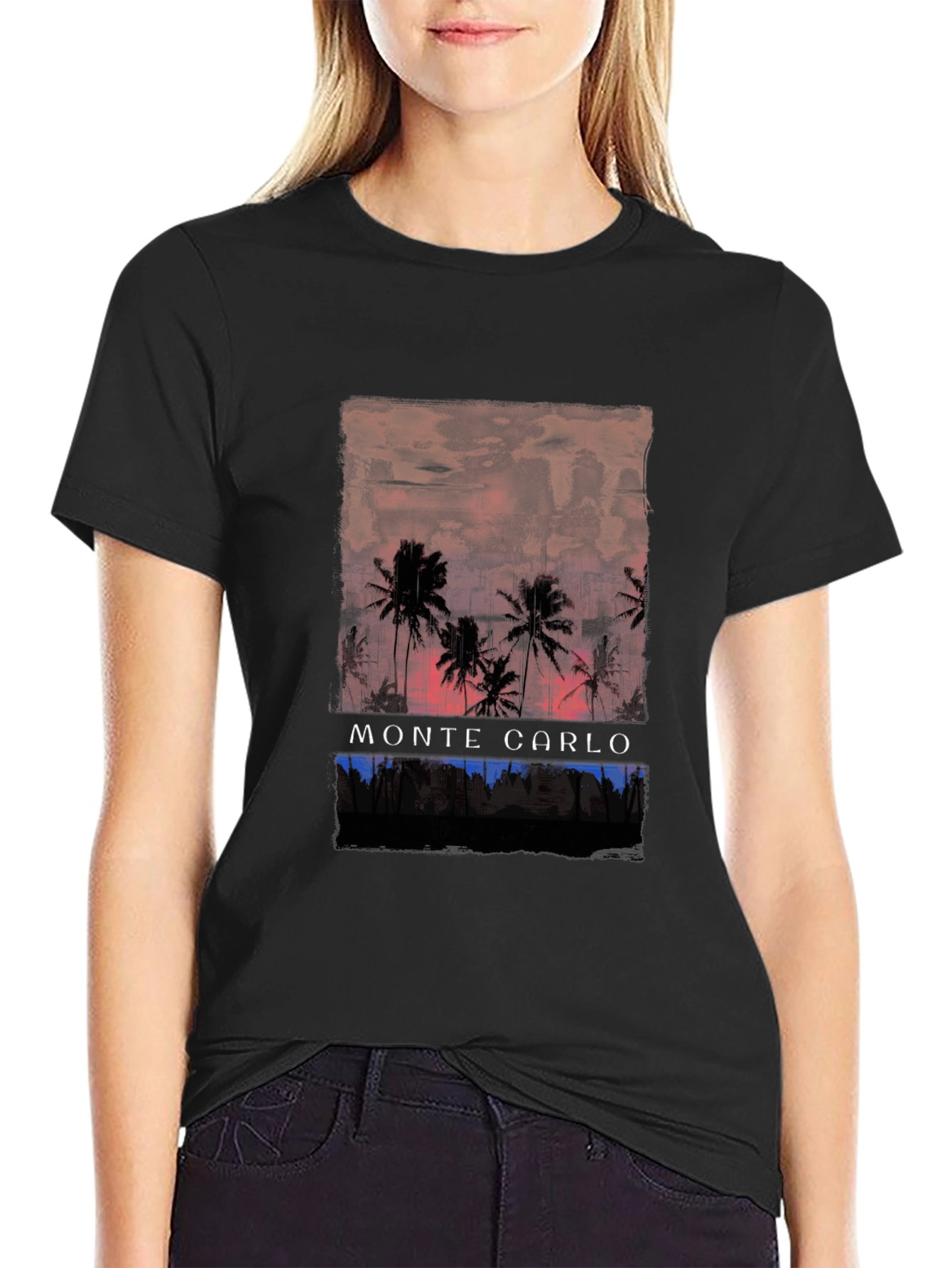 Monte Carlo Palm Tree Graphic Tee