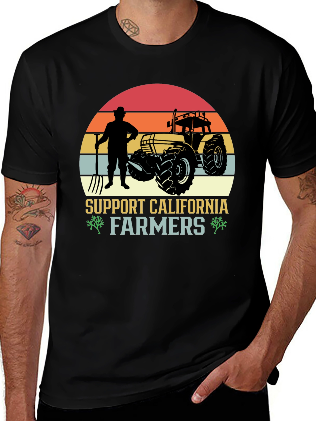 Support California Farmers Graphic Tee