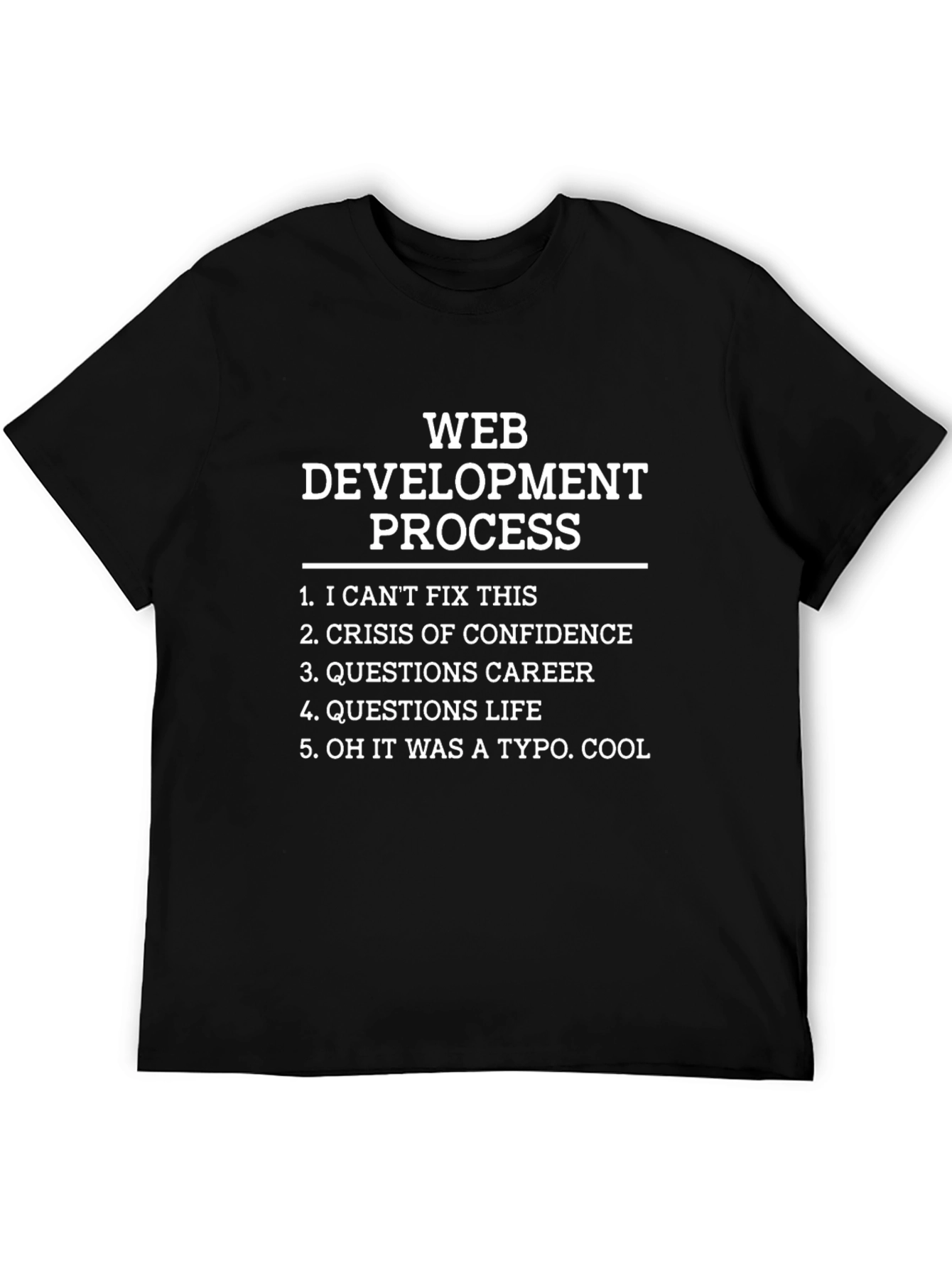Web Development Process Funny T-Shirt