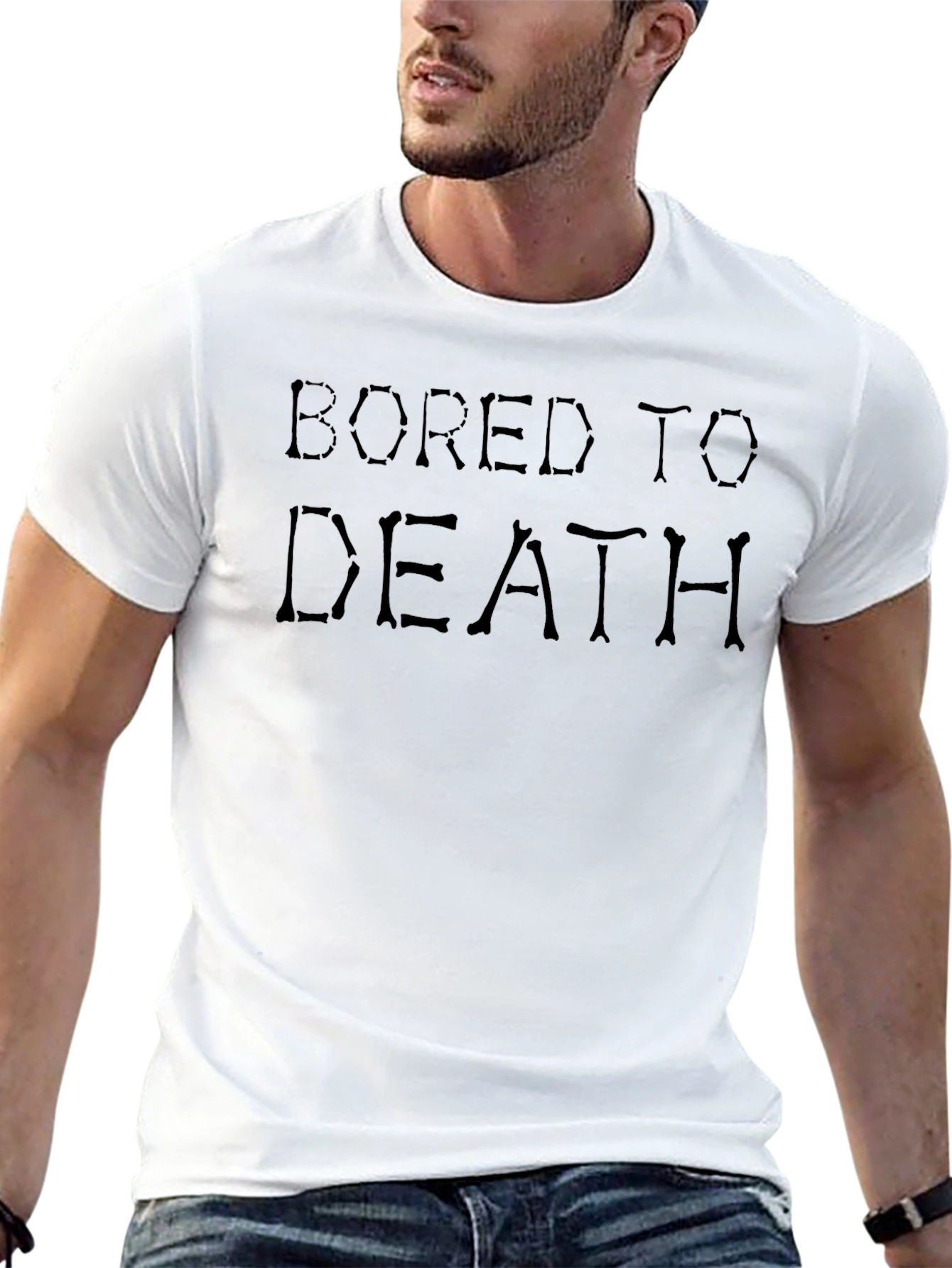 Bored to Death Graphic Tee - Black T-Shirt