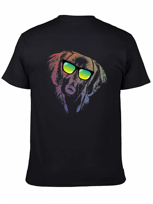 Cool Dog Graphic T-Shirt - Mens Black Tee