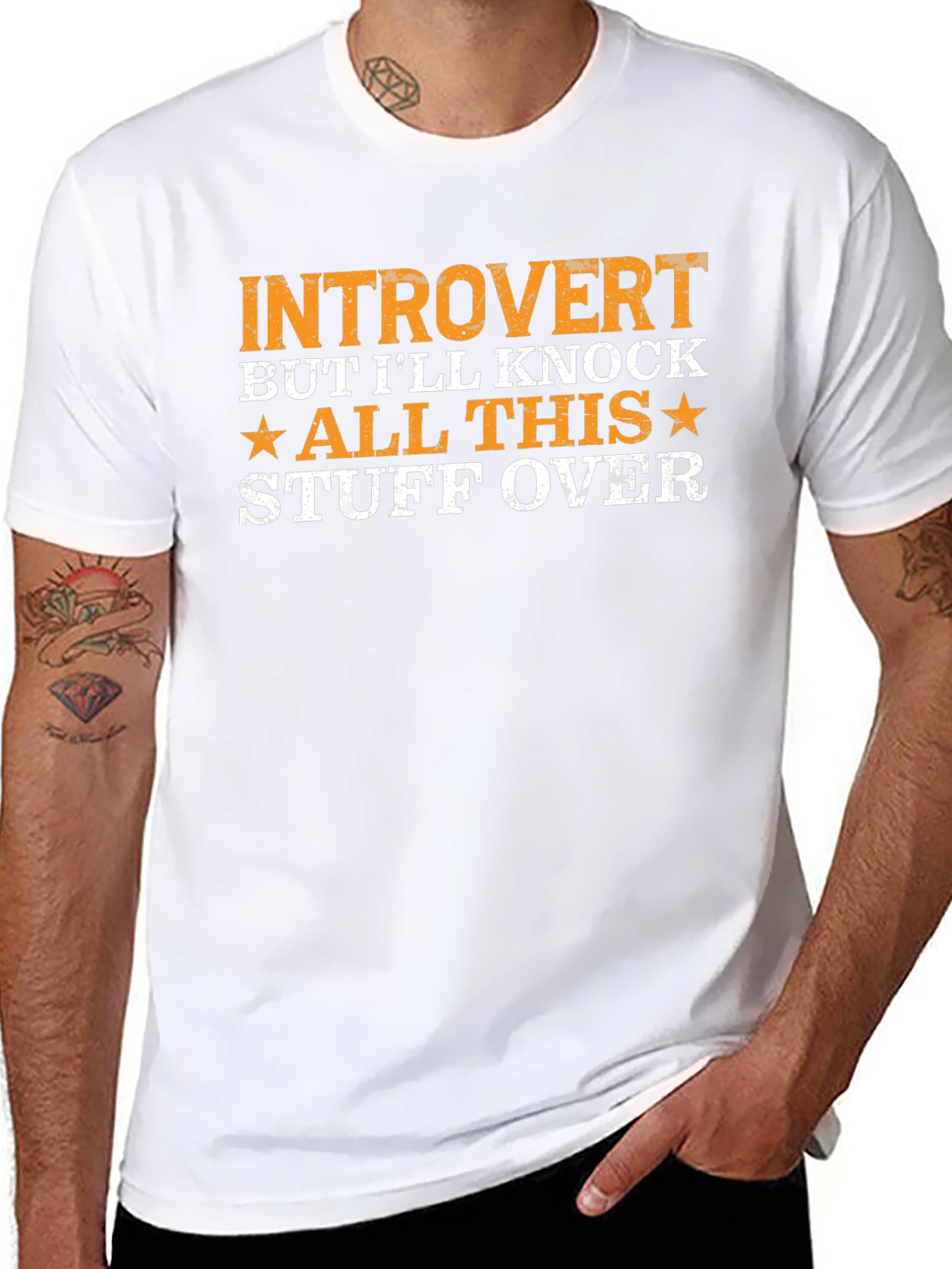Introvert Knock Stuff Over T-Shirt