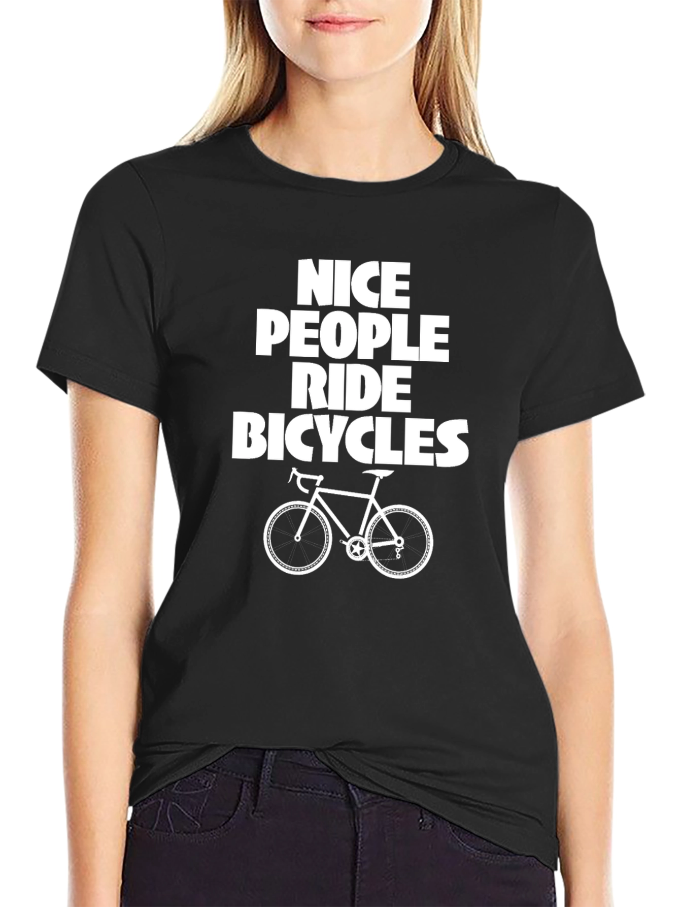 Nice People Ride Bicycles Graphic Tee