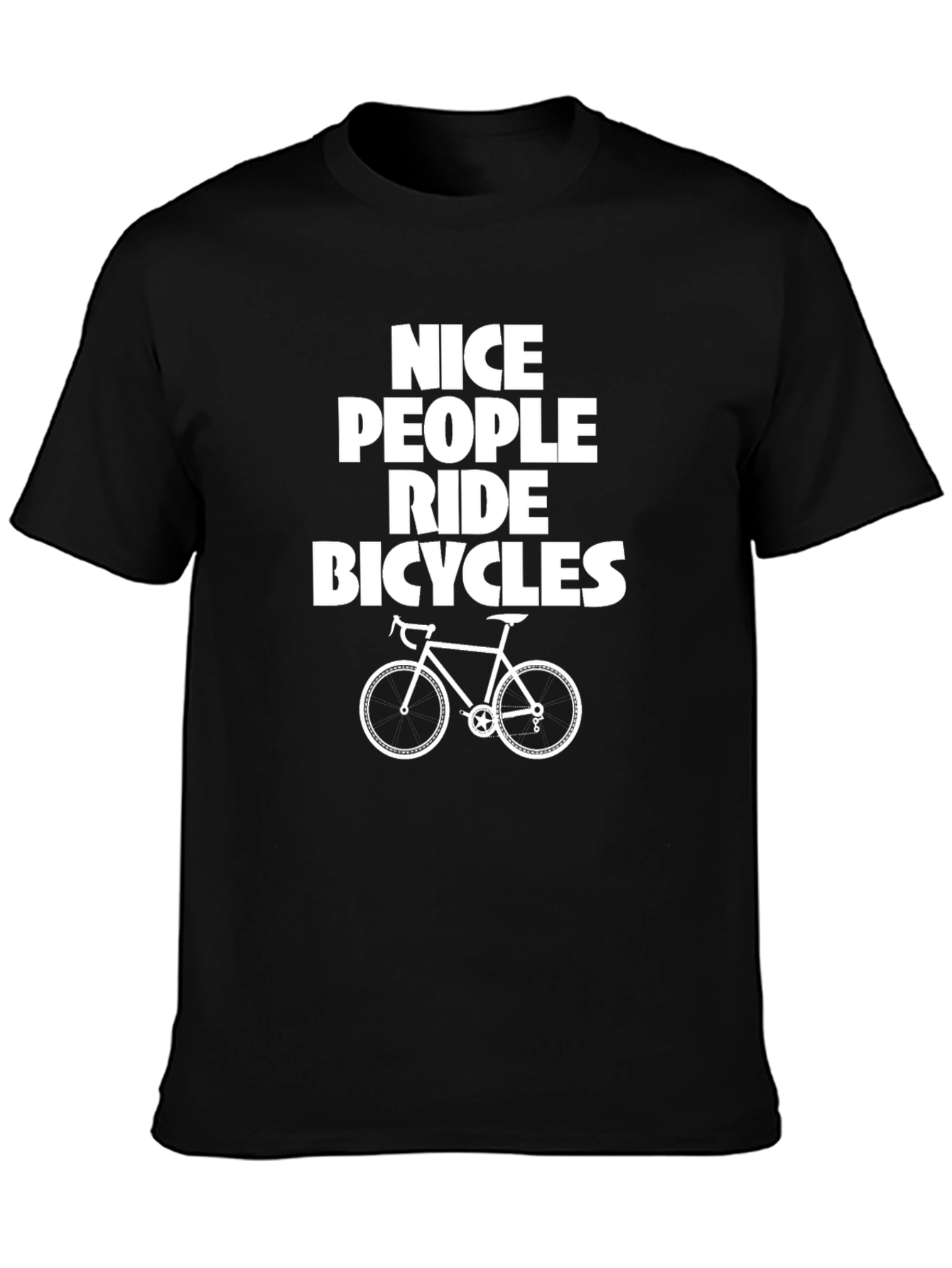 Nice People Ride Bicycles Graphic Tee