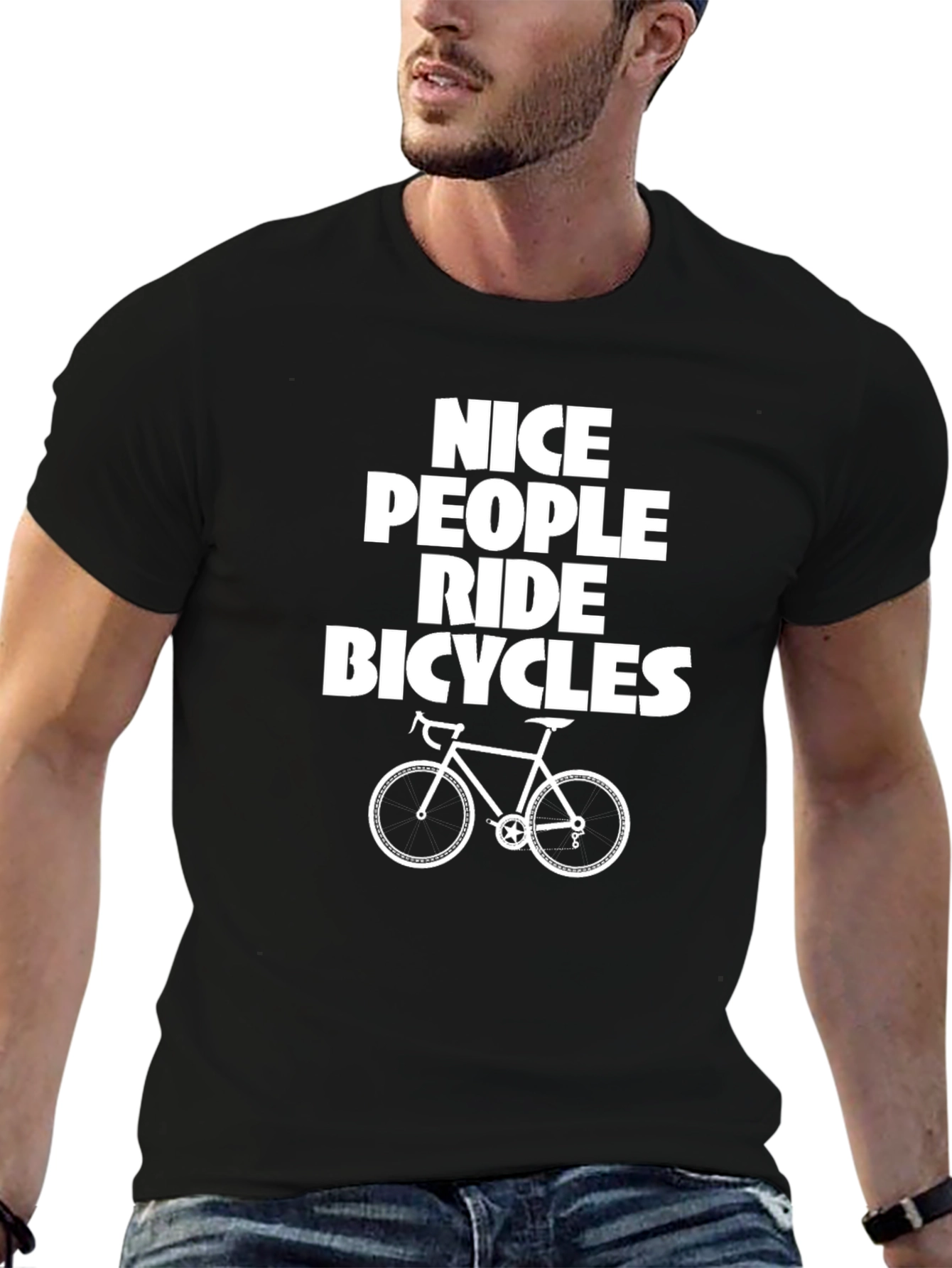 Nice People Ride Bicycles Graphic Tee