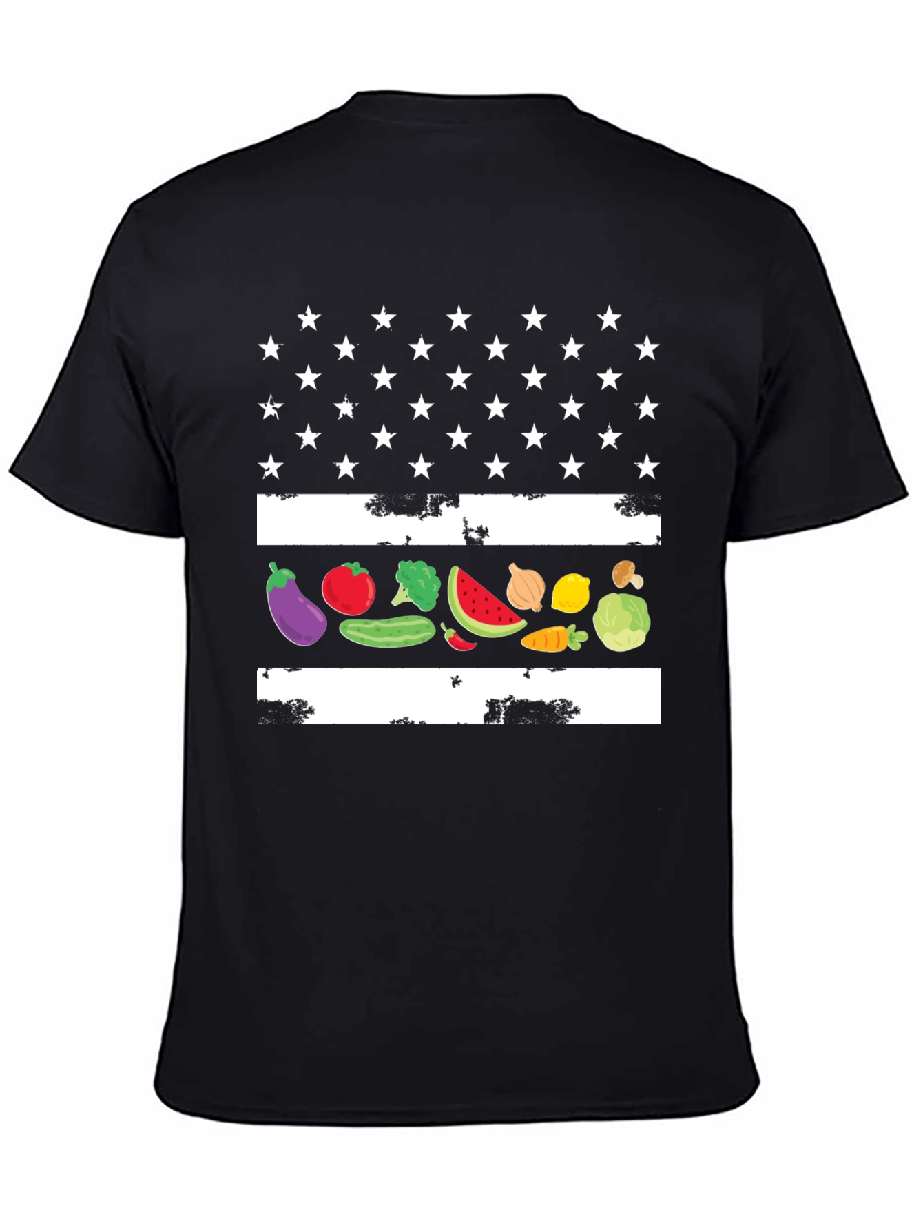 Vegetable Flag Graphic T-Shirt