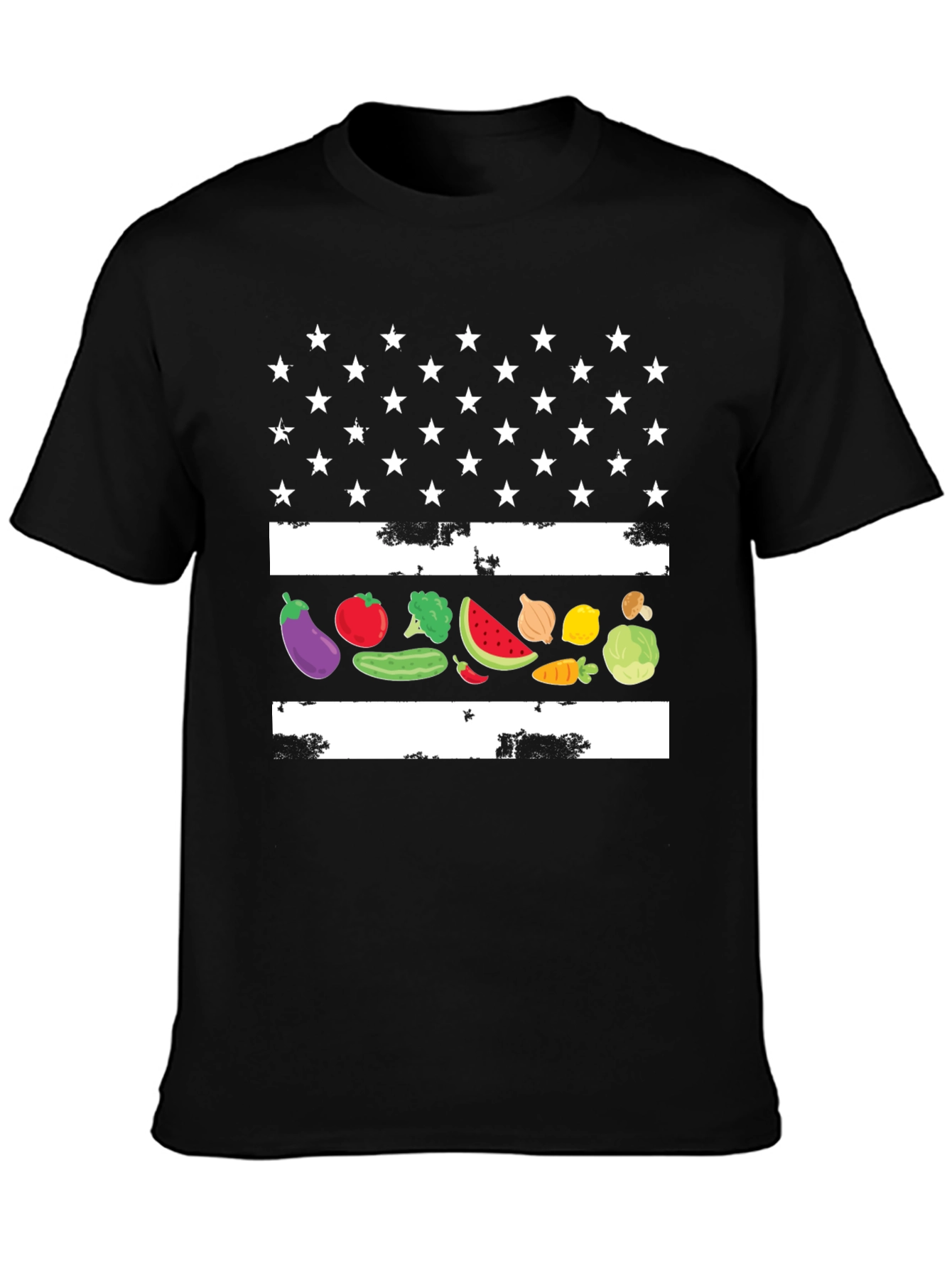 Vegetable Flag Graphic T-Shirt