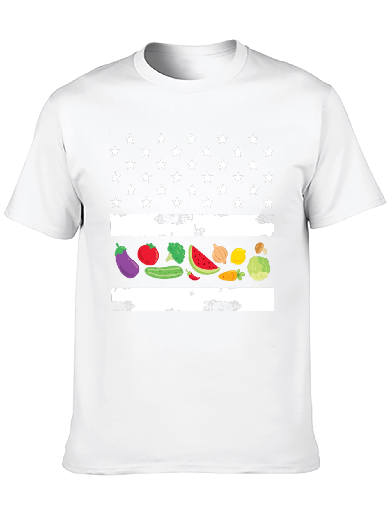 Vegetable Flag Graphic T-Shirt