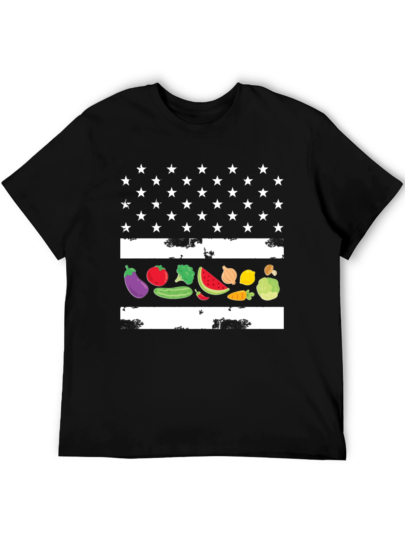 Vegetable Flag Graphic T-Shirt