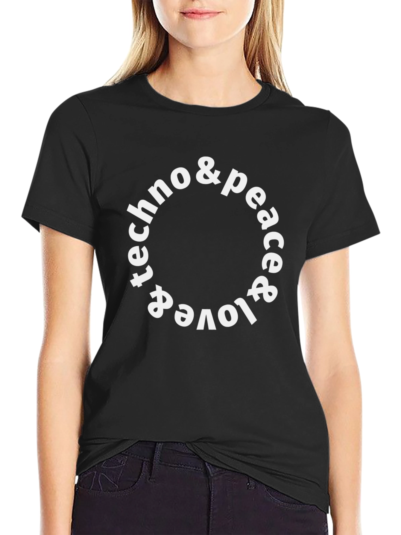 Techno & Peace & Love T-Shirt