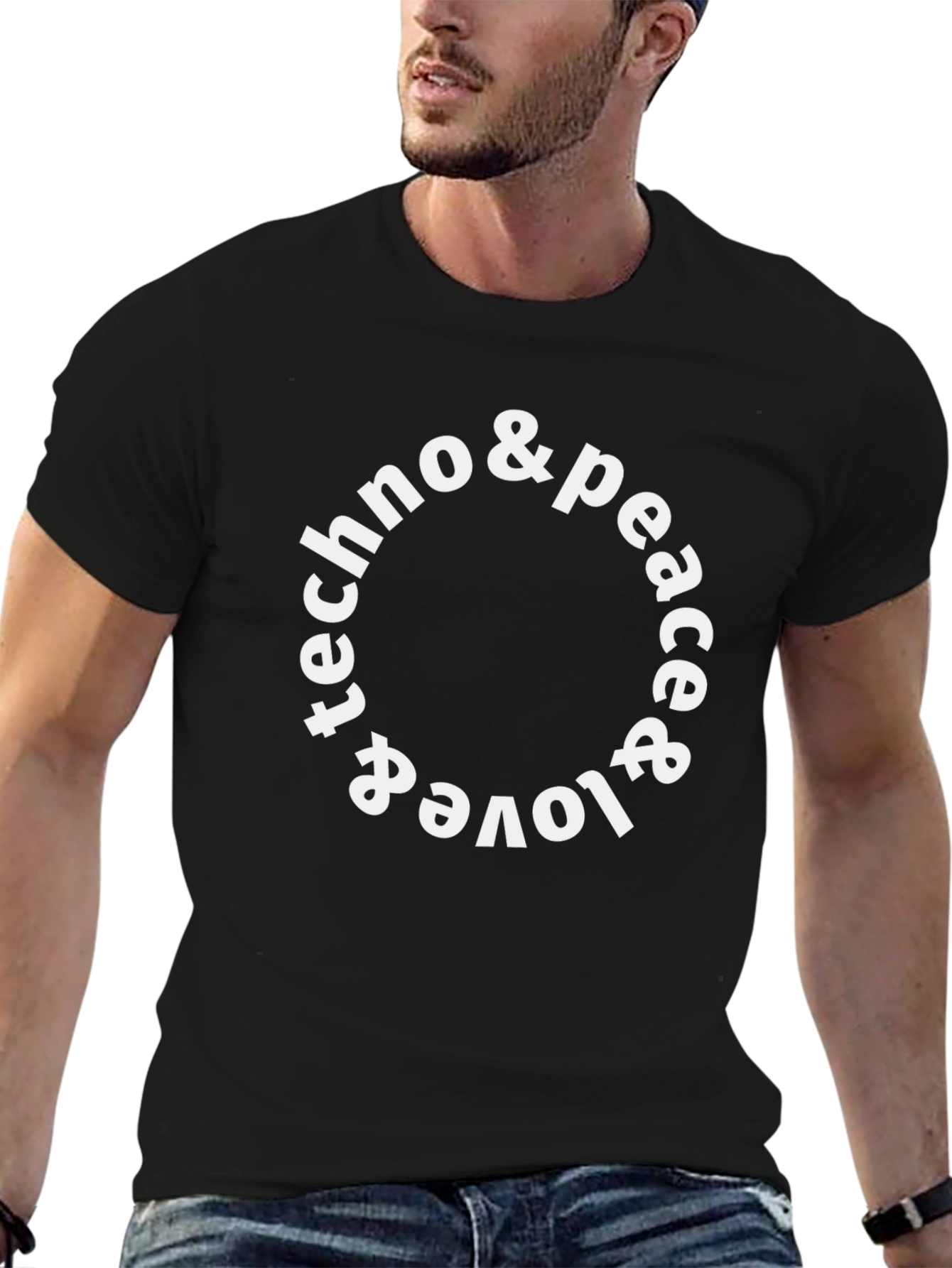 Techno & Peace & Love T-Shirt
