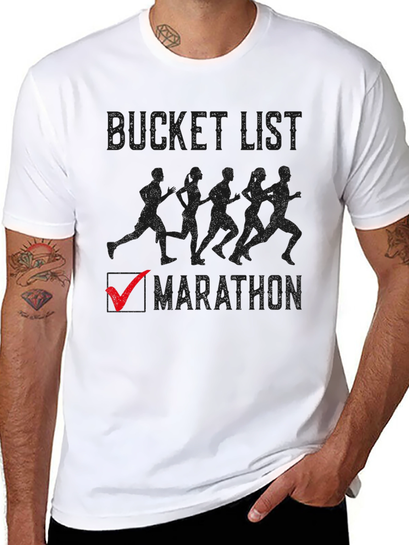 Bucket List Marathon T-Shirt - Running Apparel