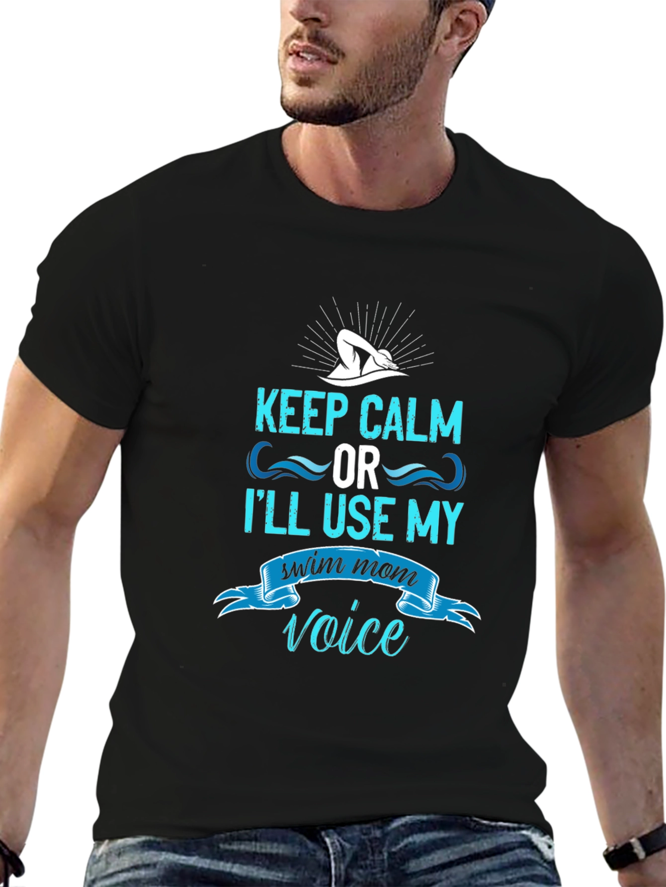 Keep Calm Swim Mom T-Shirt