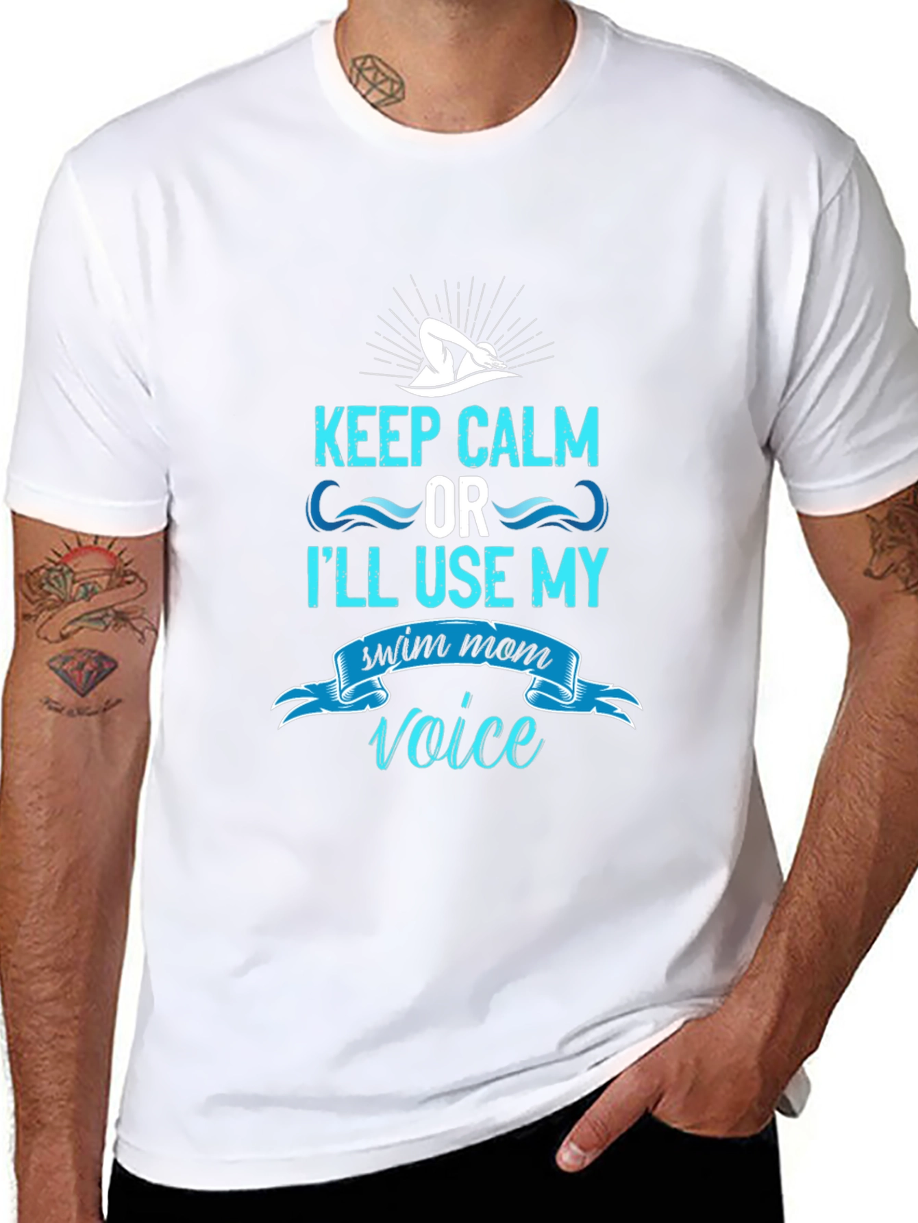 Keep Calm Swim Mom T-Shirt