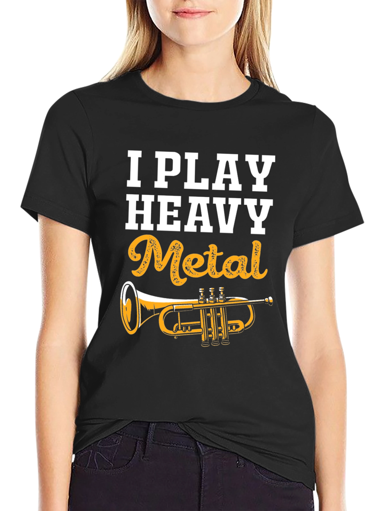 I Play Heavy Metal Trumpet T-Shirt