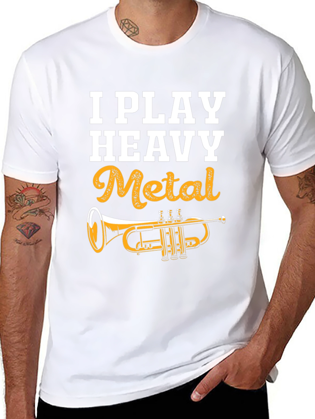I Play Heavy Metal Trumpet T-Shirt