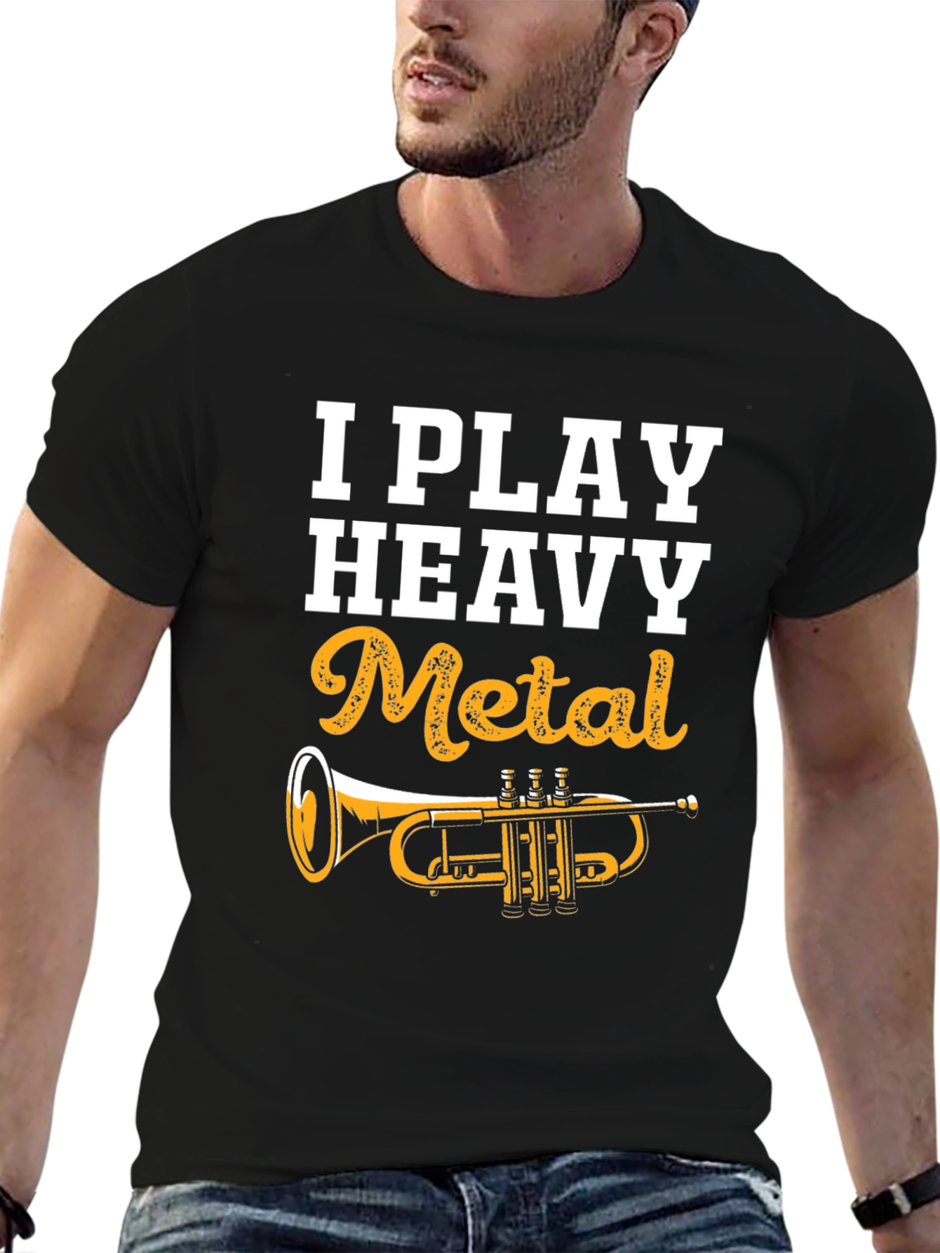 I Play Heavy Metal Trumpet T-Shirt