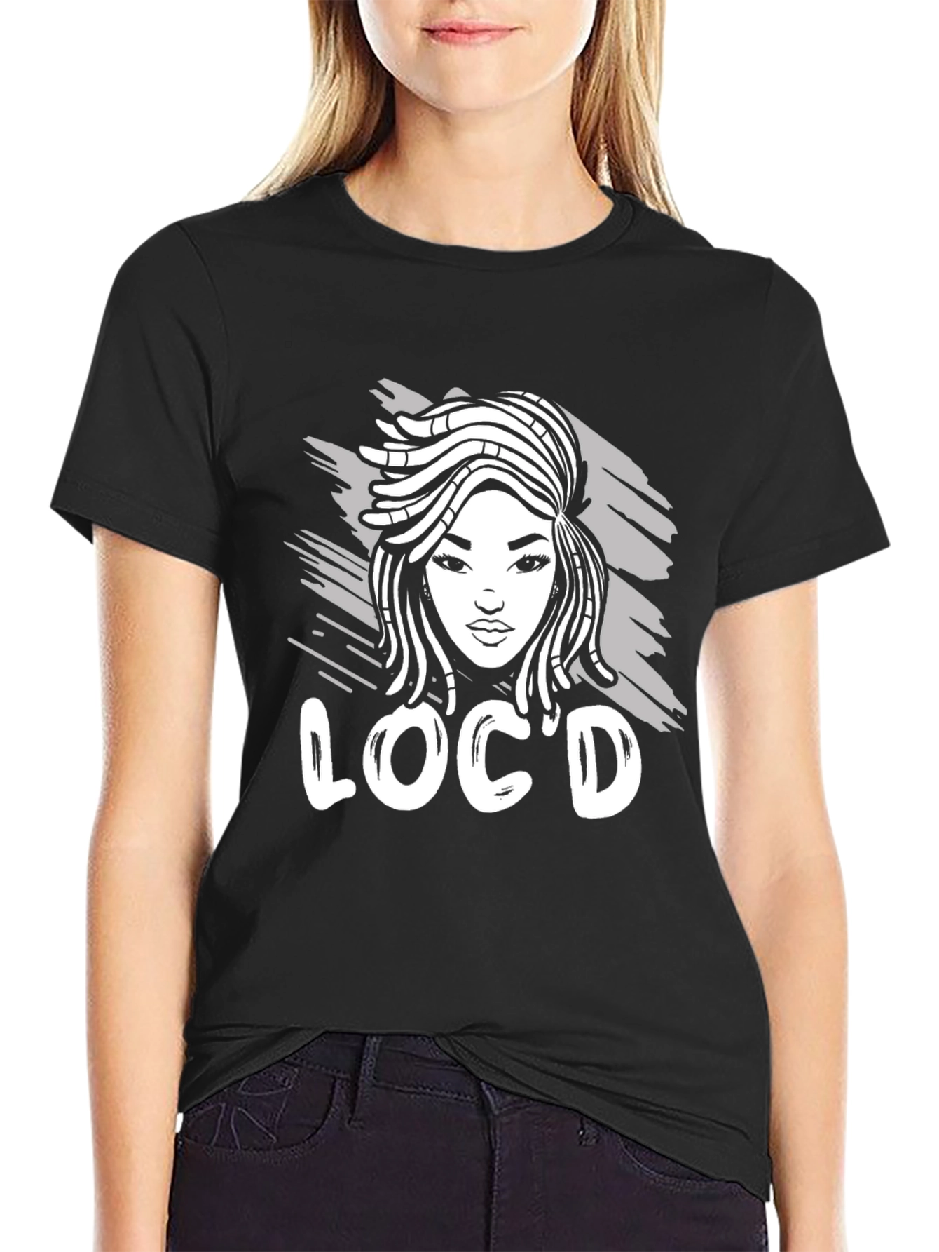 Locd Womens Graphic T-Shirt - Black
