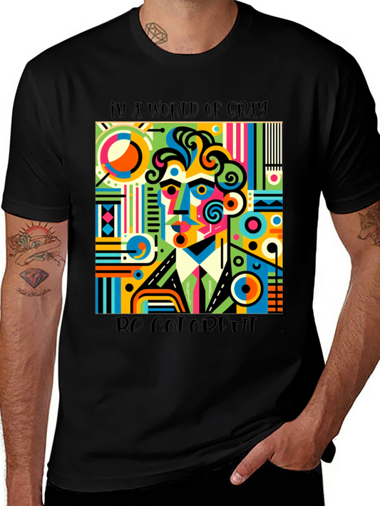 Colorful Abstract Art T-Shirt - Be Colorful