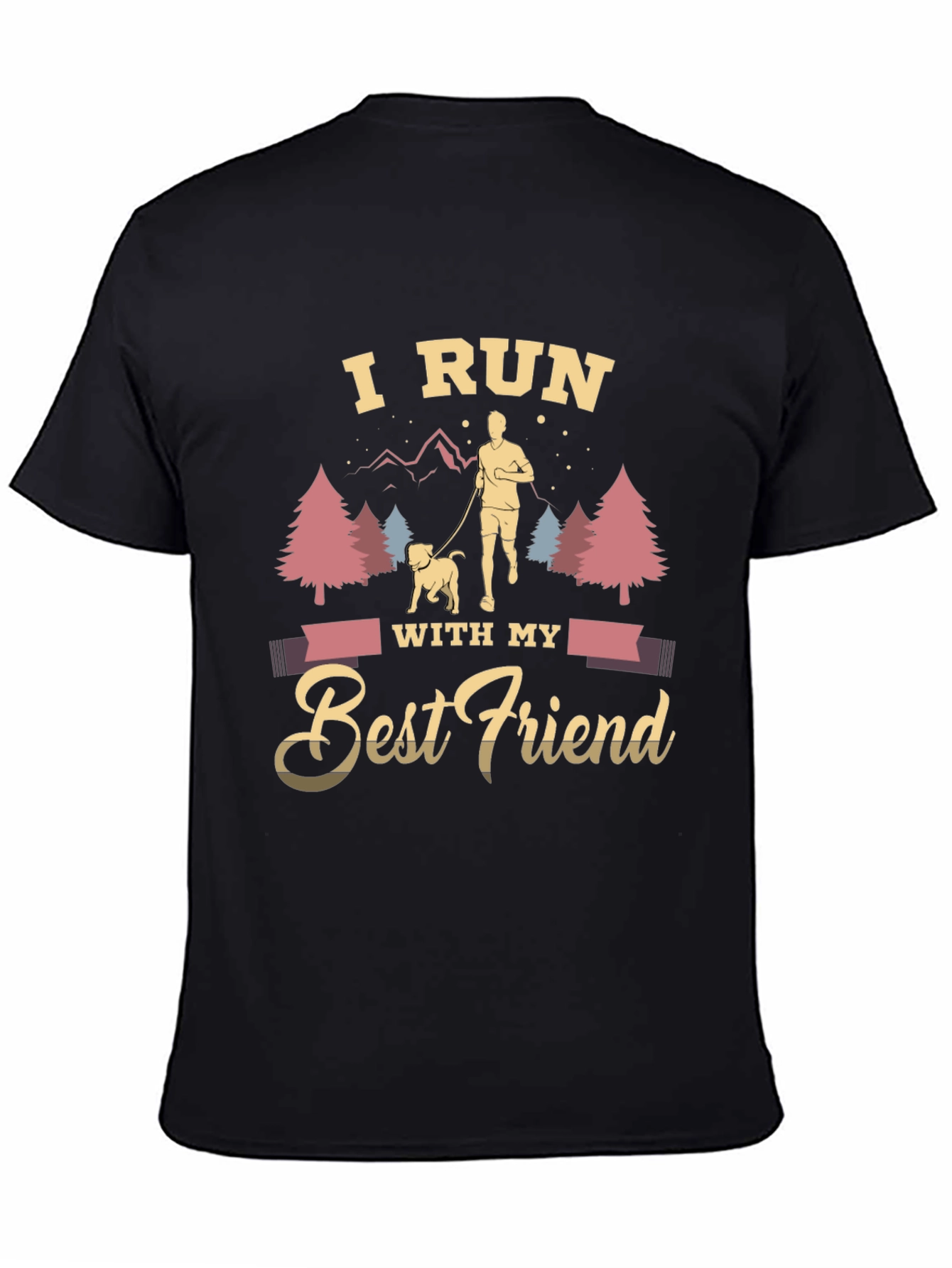 I Run With My Best Friend Graphic Tee