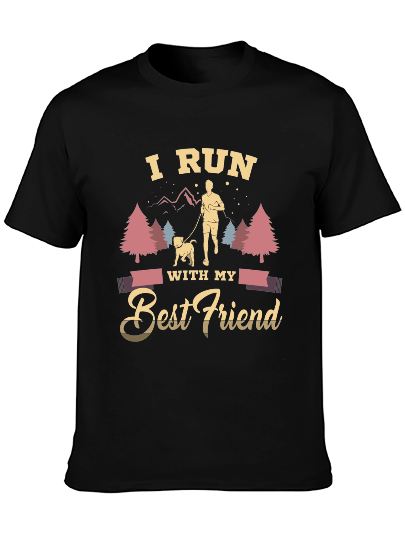 I Run With My Best Friend Graphic Tee