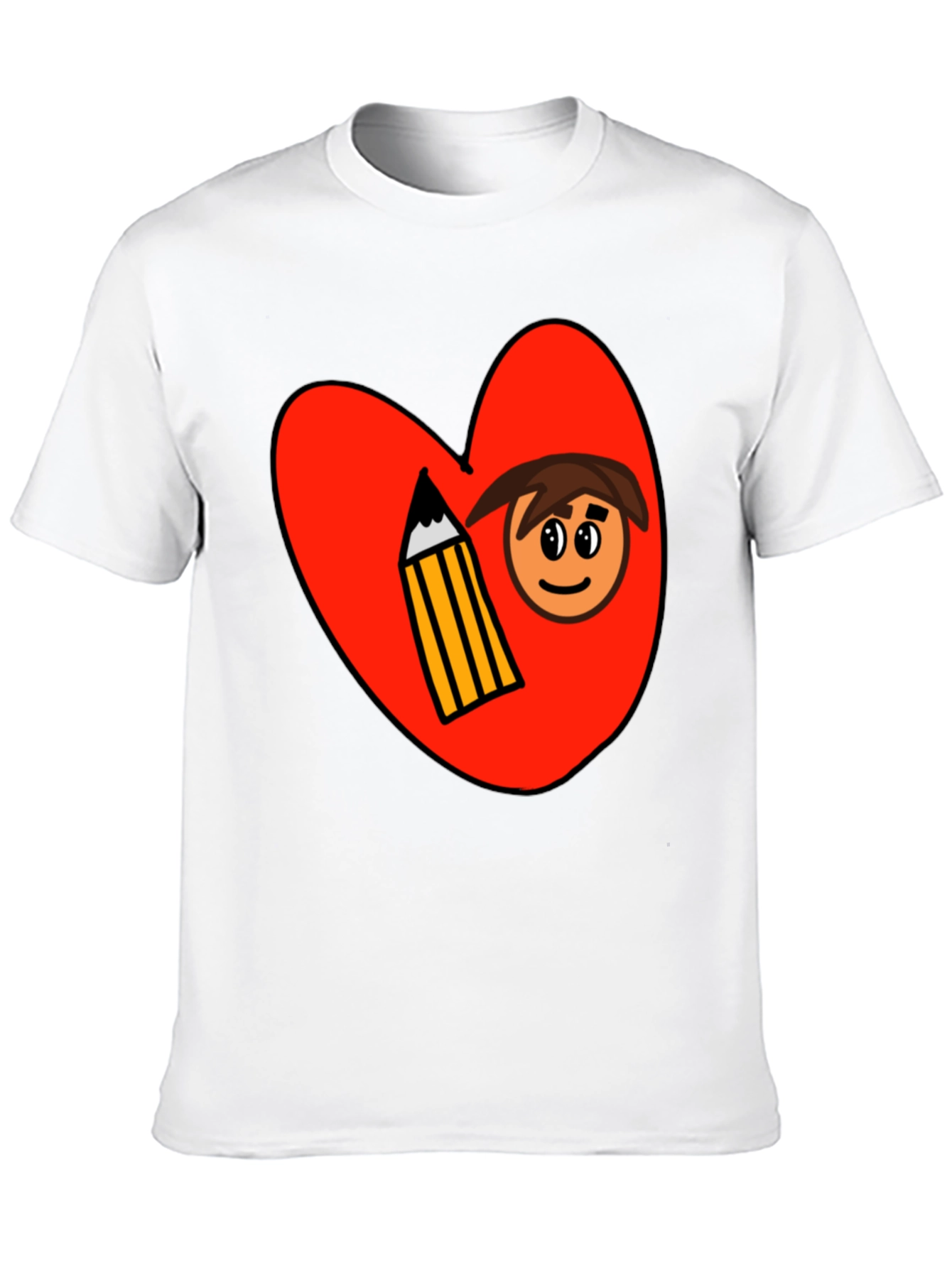 Heart & Art Tee - Fun Graphic T-Shirt