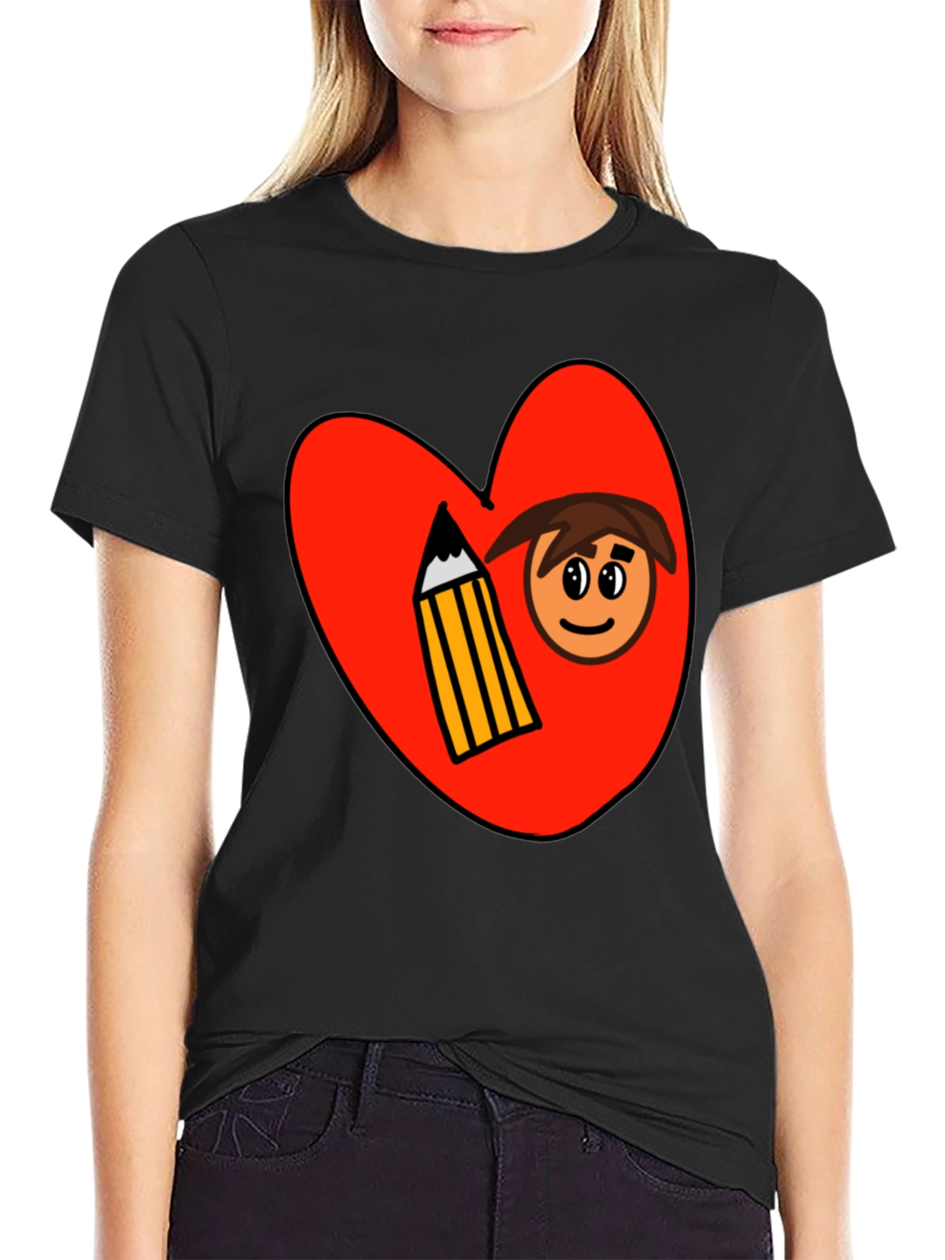 Heart & Art Tee - Fun Graphic T-Shirt