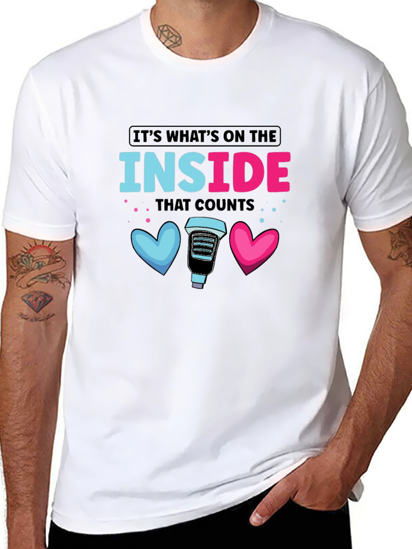 Inside Counts T-Shirt: Coffee Lovers Heart Tee